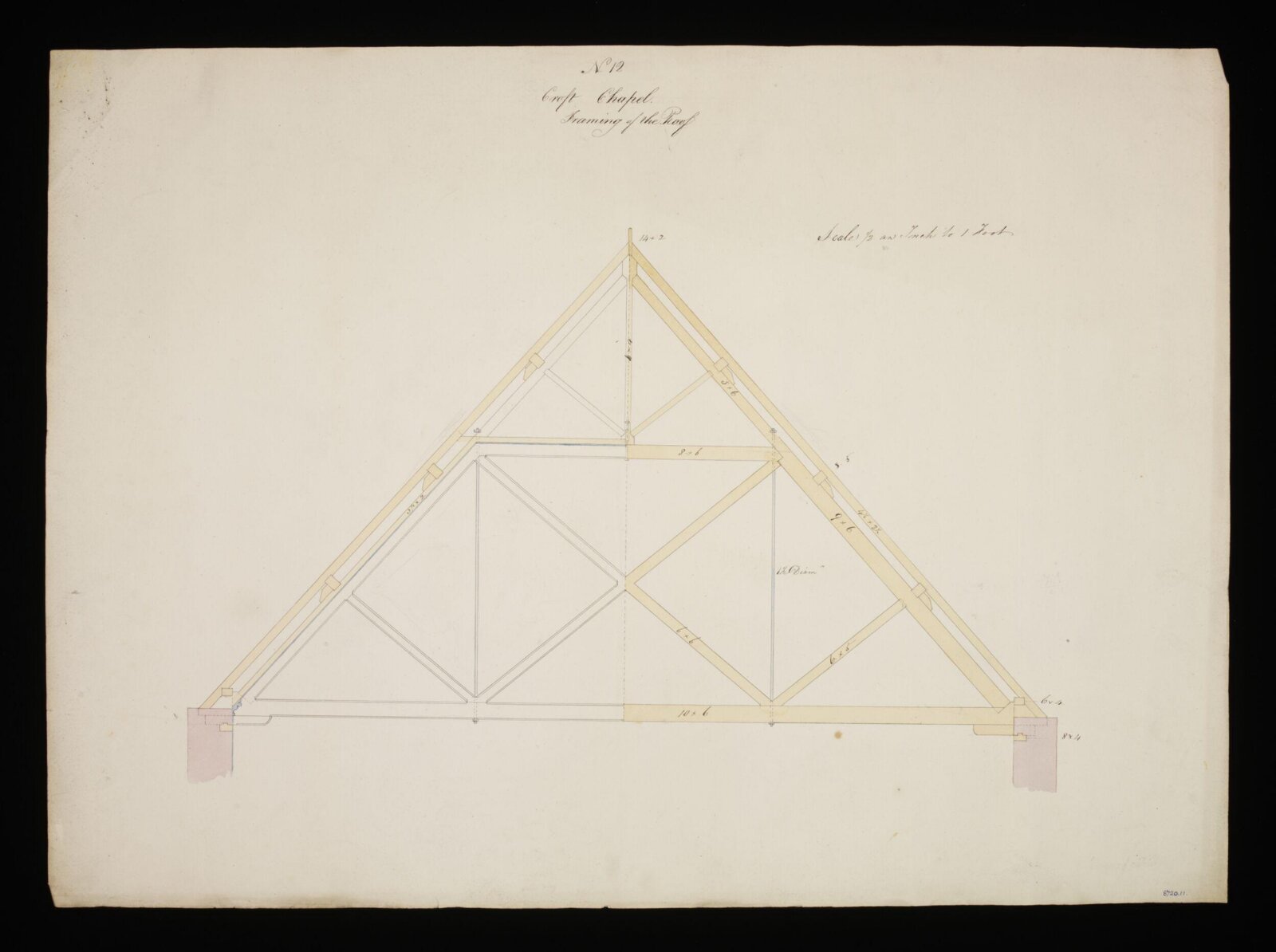 Drawing, Edward Blore, 1832-3