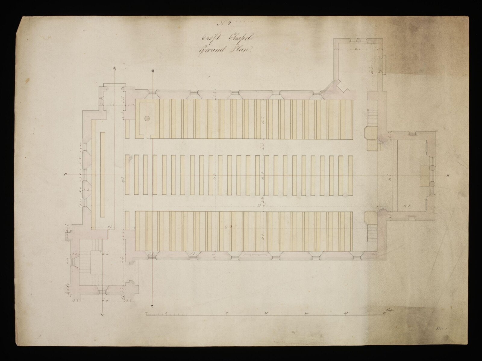 Drawing, Edward Blore, 1832-3