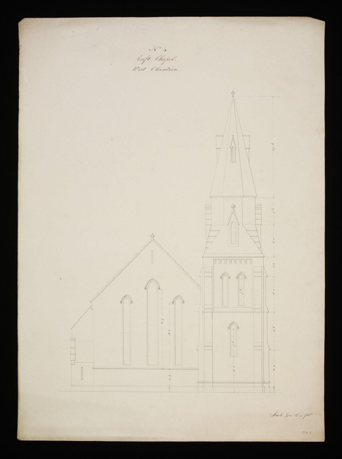 Drawing, Edward Blore, 1832-3