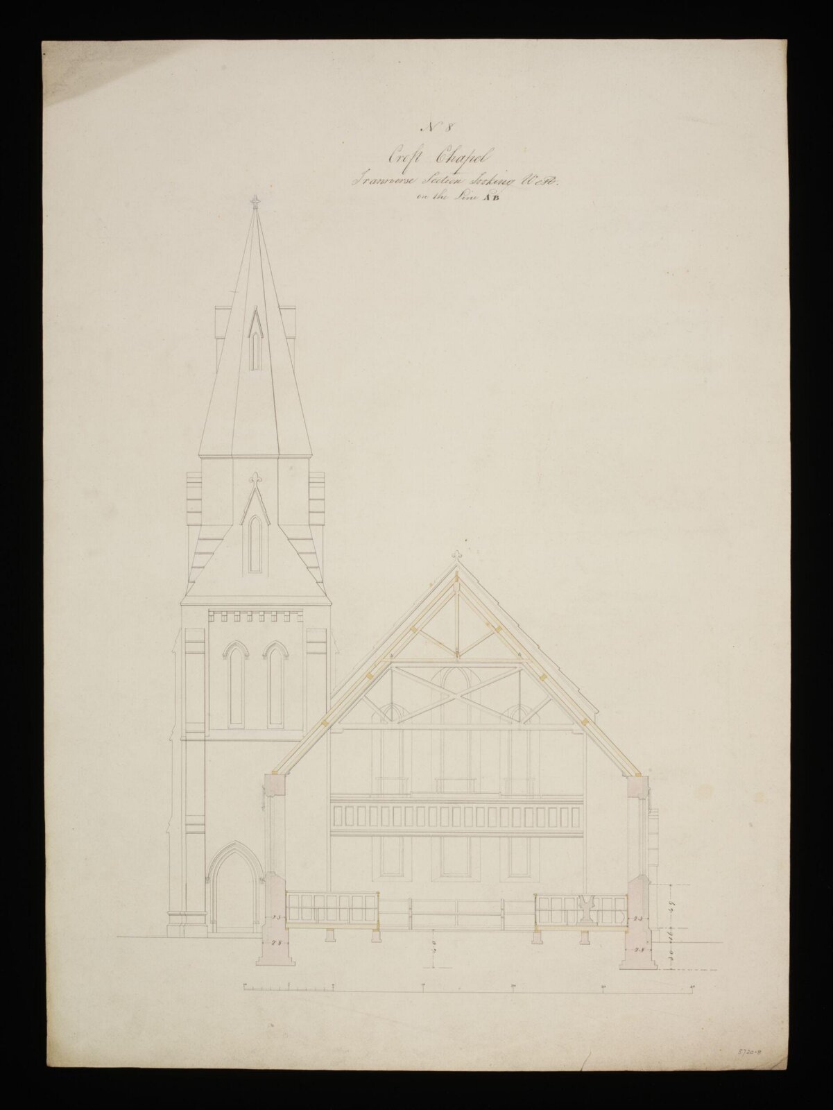 Drawing, Edward Blore, 1832-3
