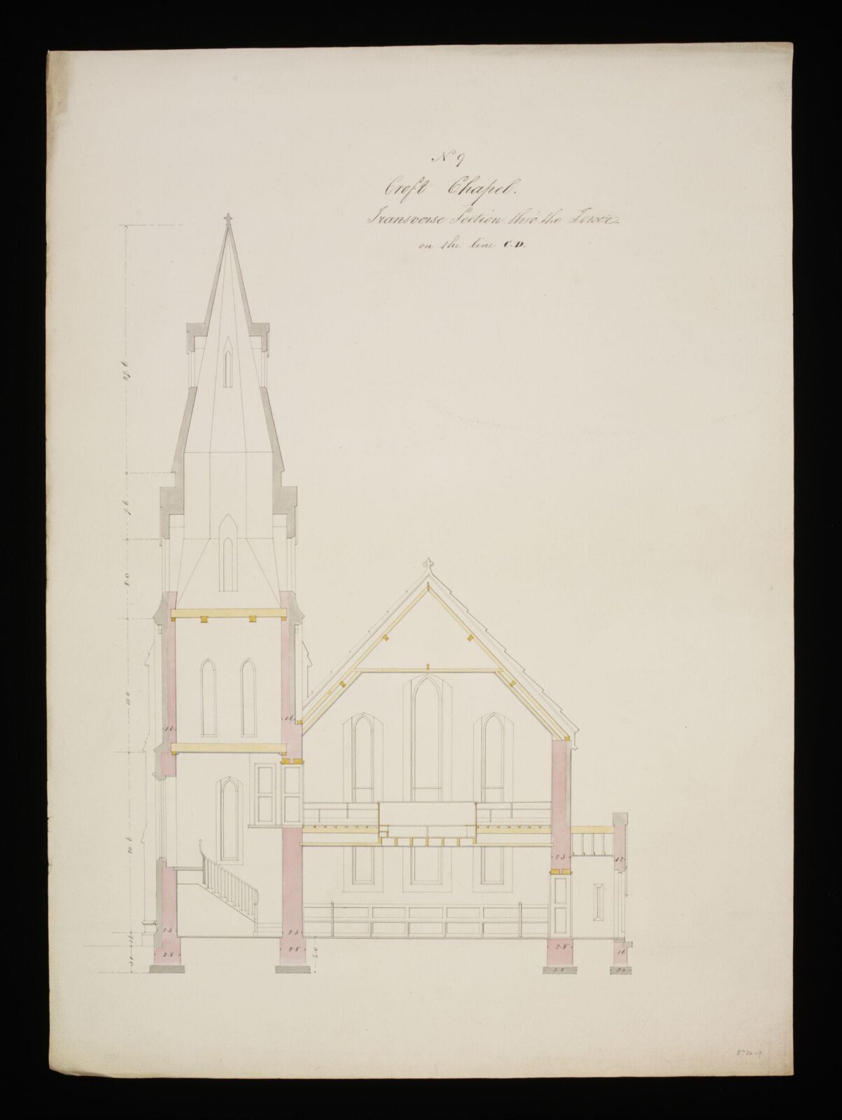 Drawing, Edward Blore, 1832-3