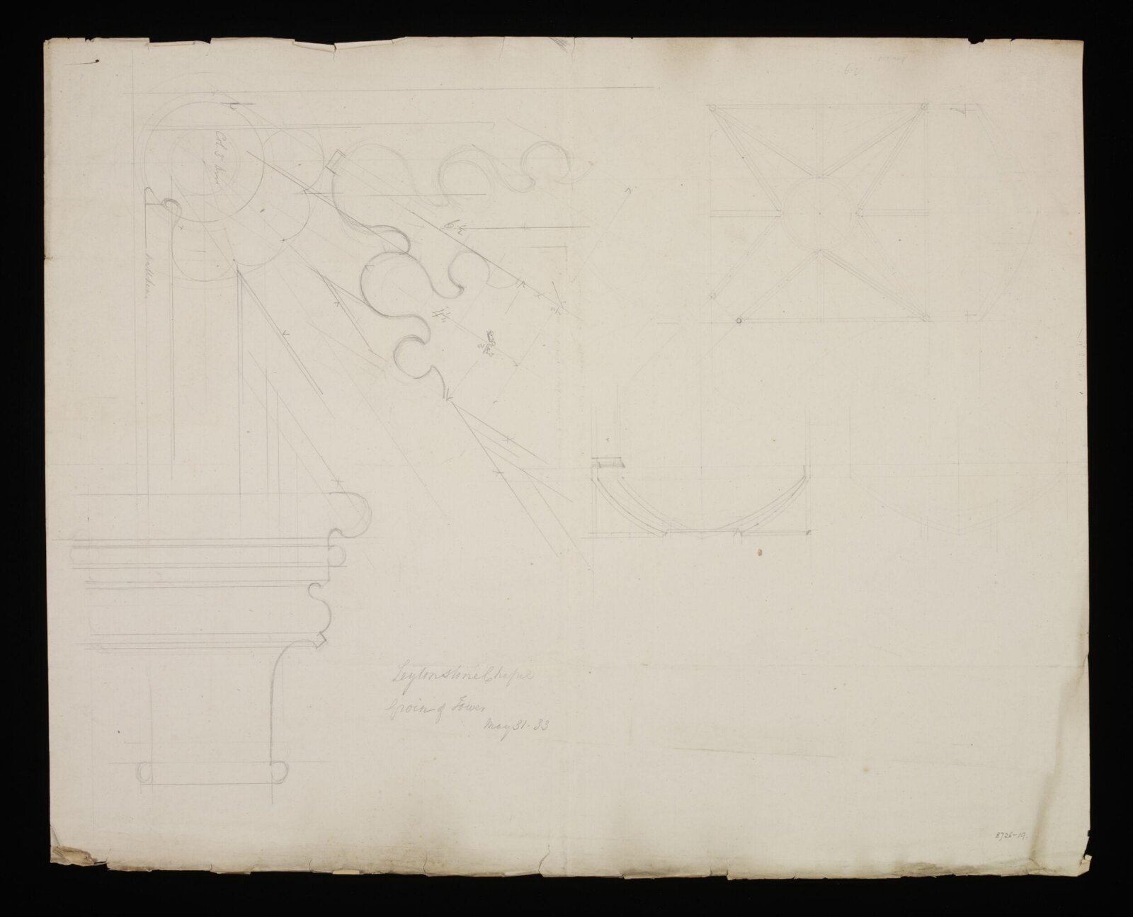 Drawing, Edward Blore, 31/05/1833