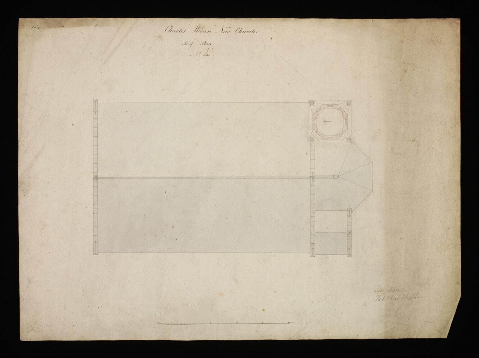 Drawing, Edward Blore, 1842