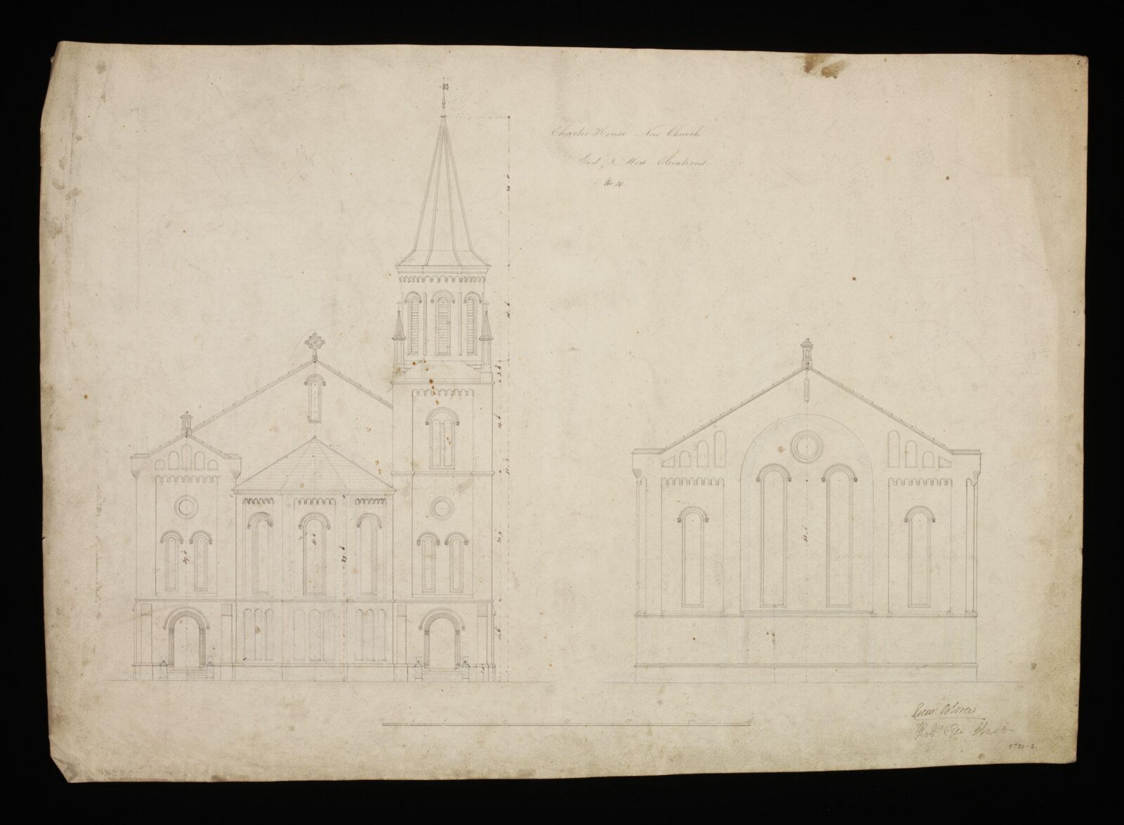 Drawing, Edward Blore, 1842
