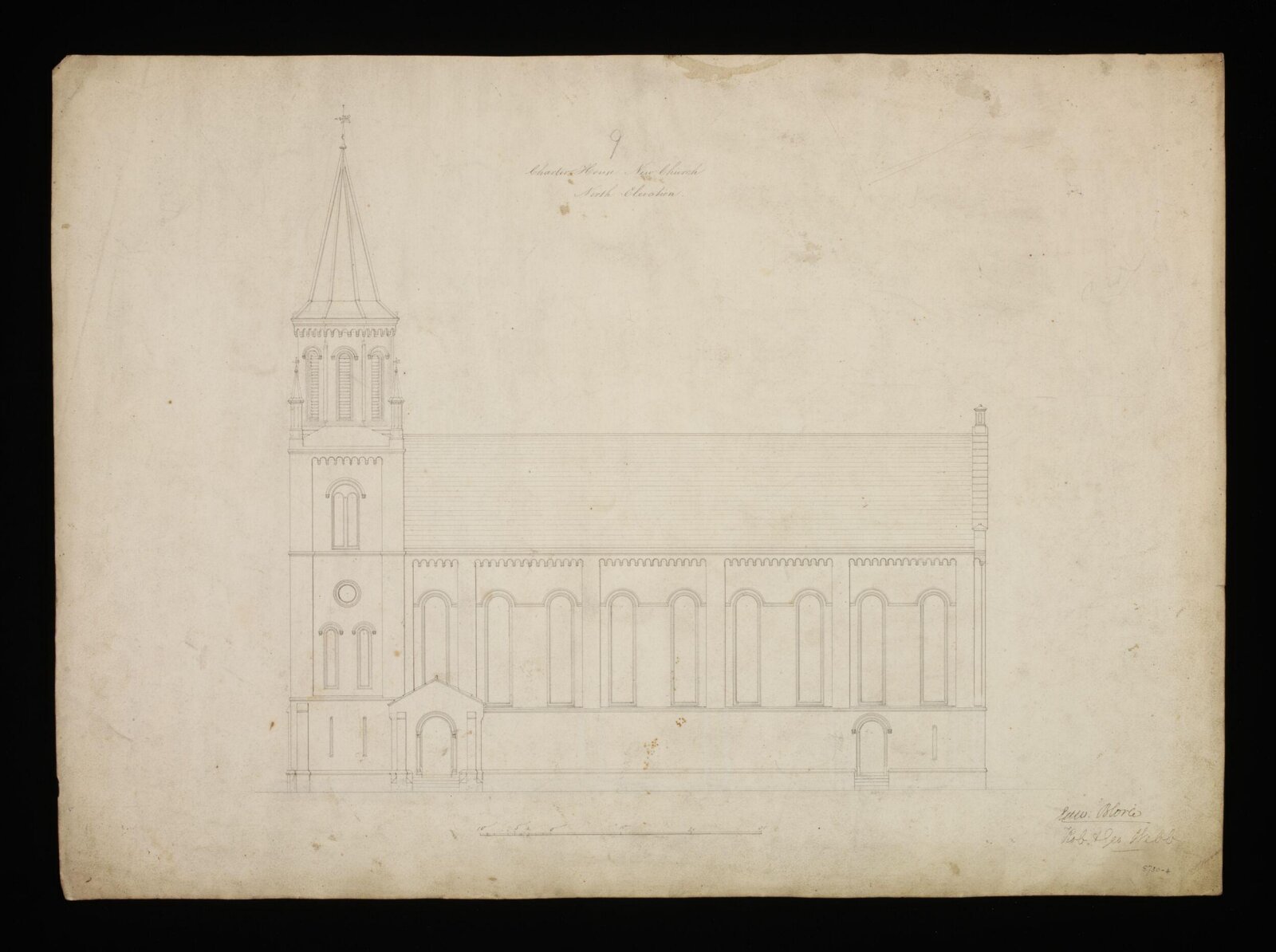 Drawing, Edward Blore, 1842
