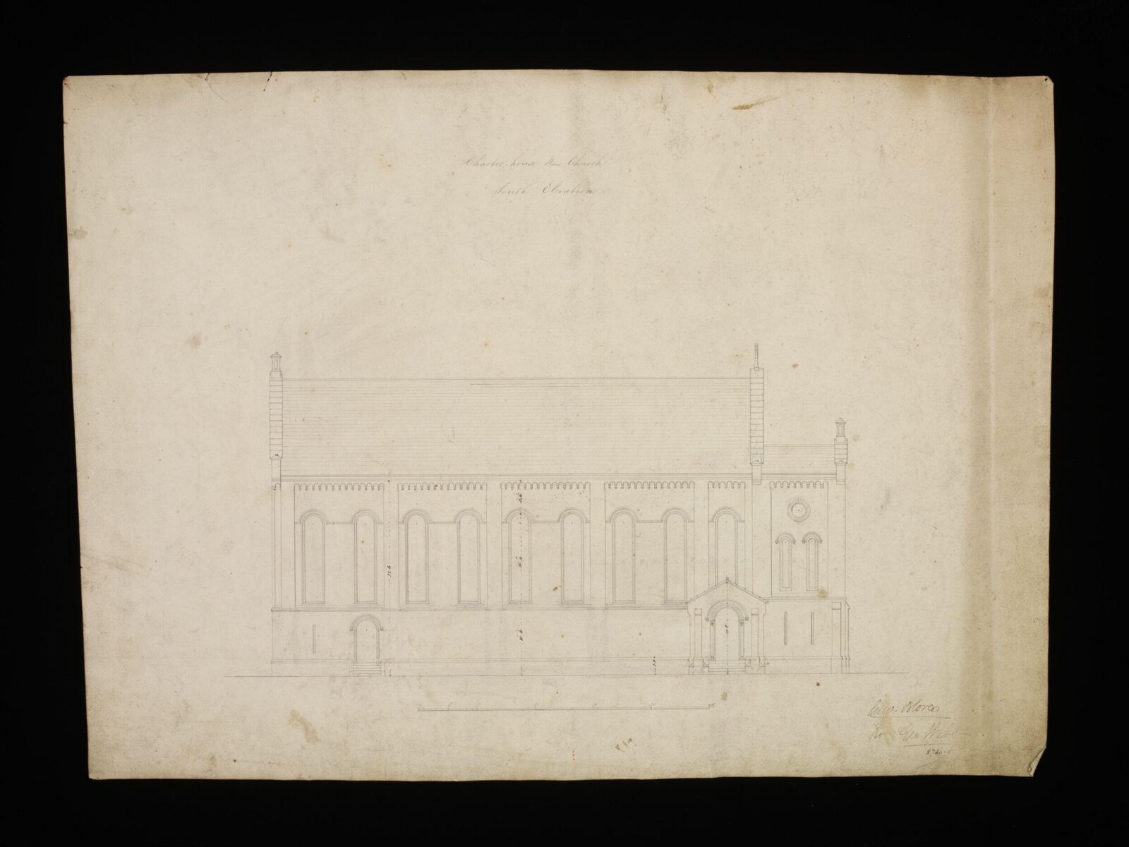 Drawing, Edward Blore, 1842