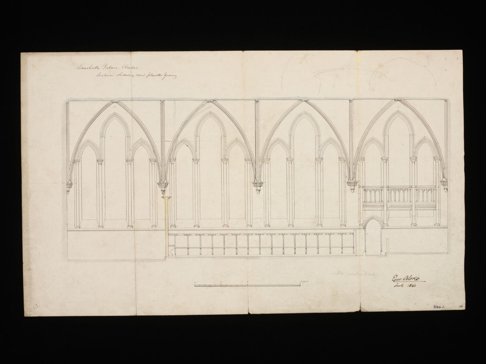 Drawing, Edward Blore, July 1846