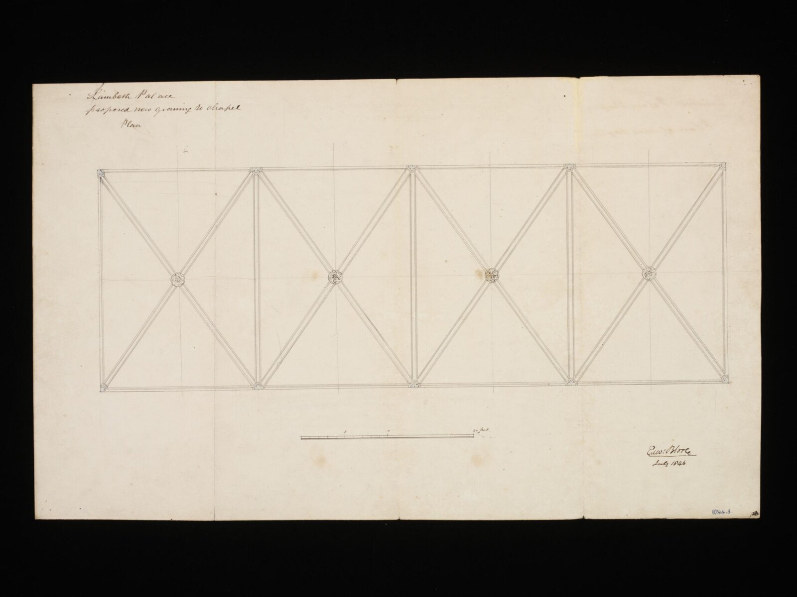 Drawing, Edward Blore, July 1846