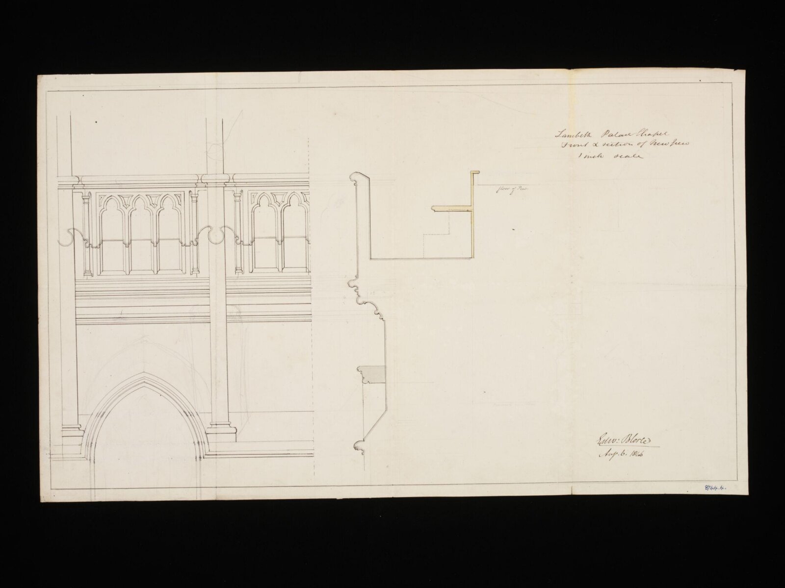 Drawing, Edward Blore, July 1846