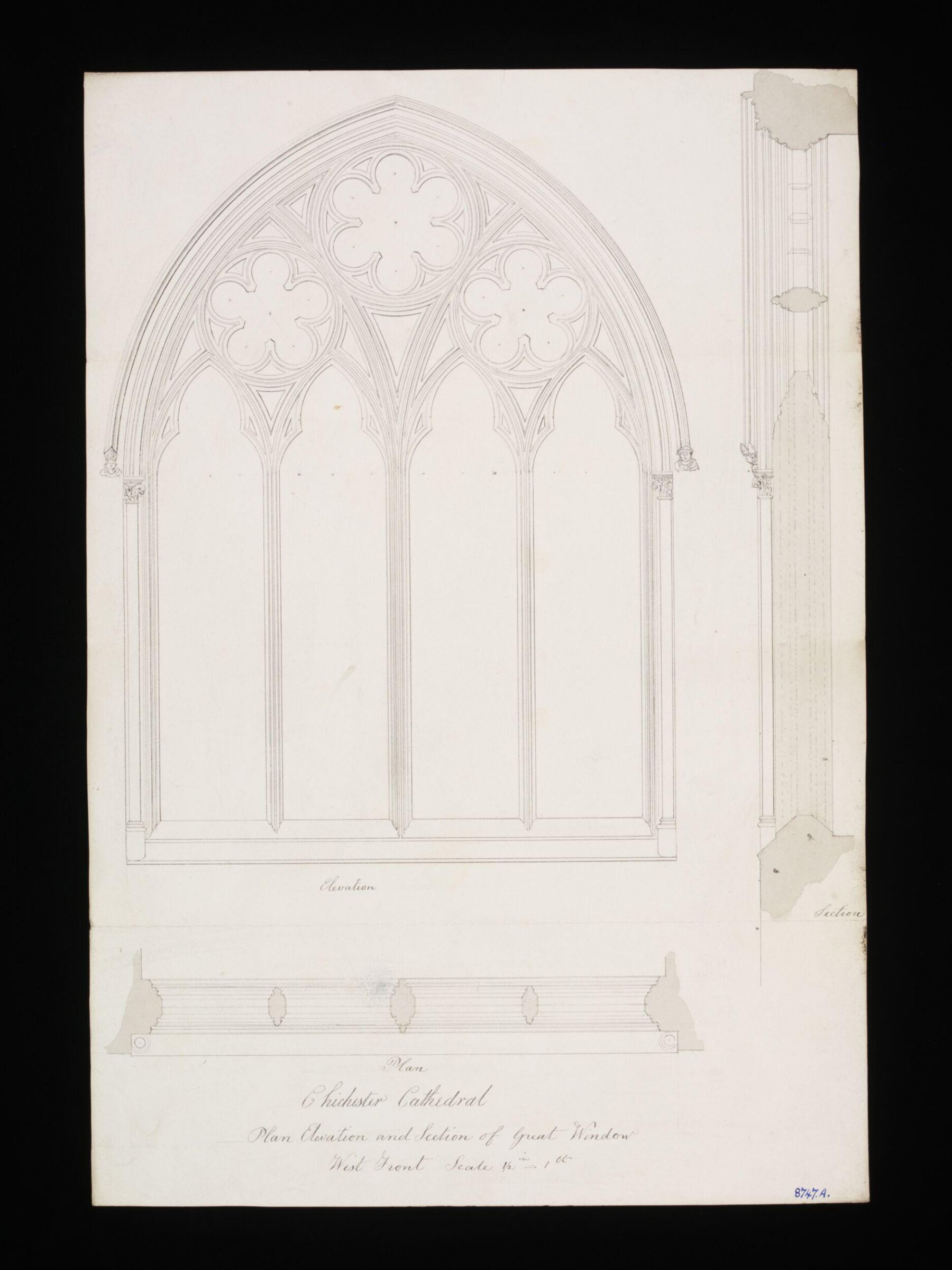 Drawing, Edward Blore, c. 1840s
