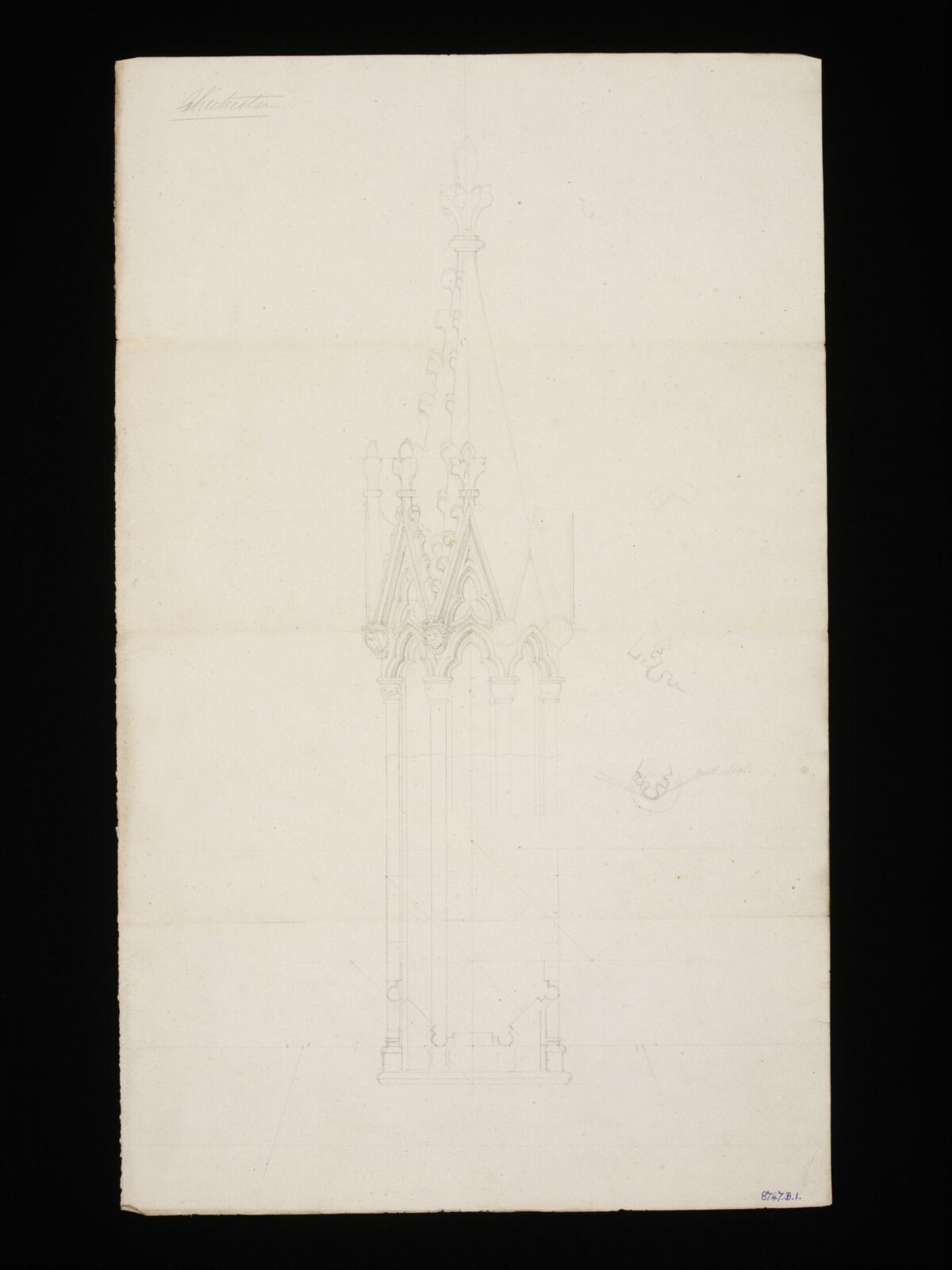 Drawing, Edward Blore, c. 1840s