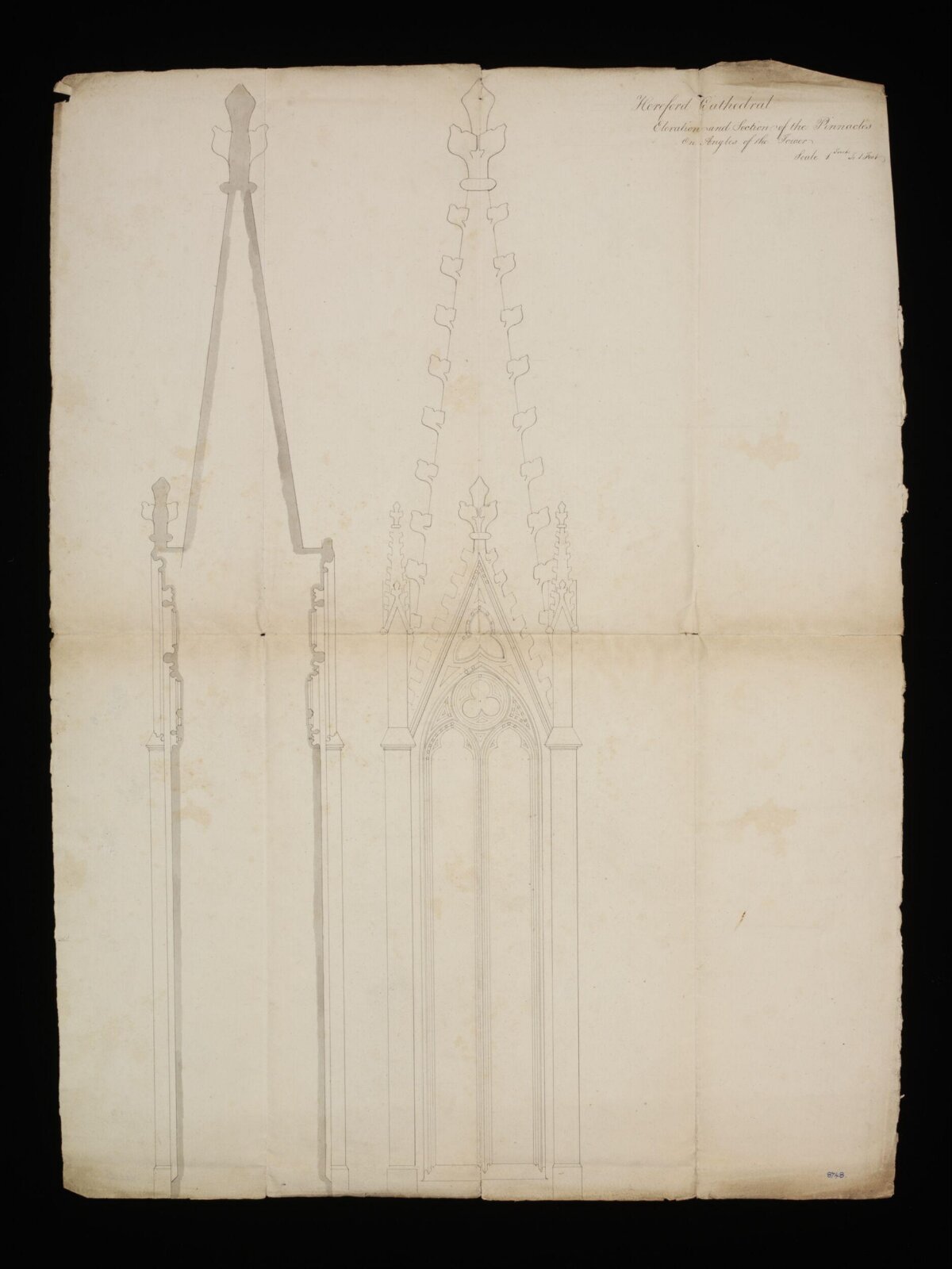 Drawing, Edward Blore, c. 1840s
