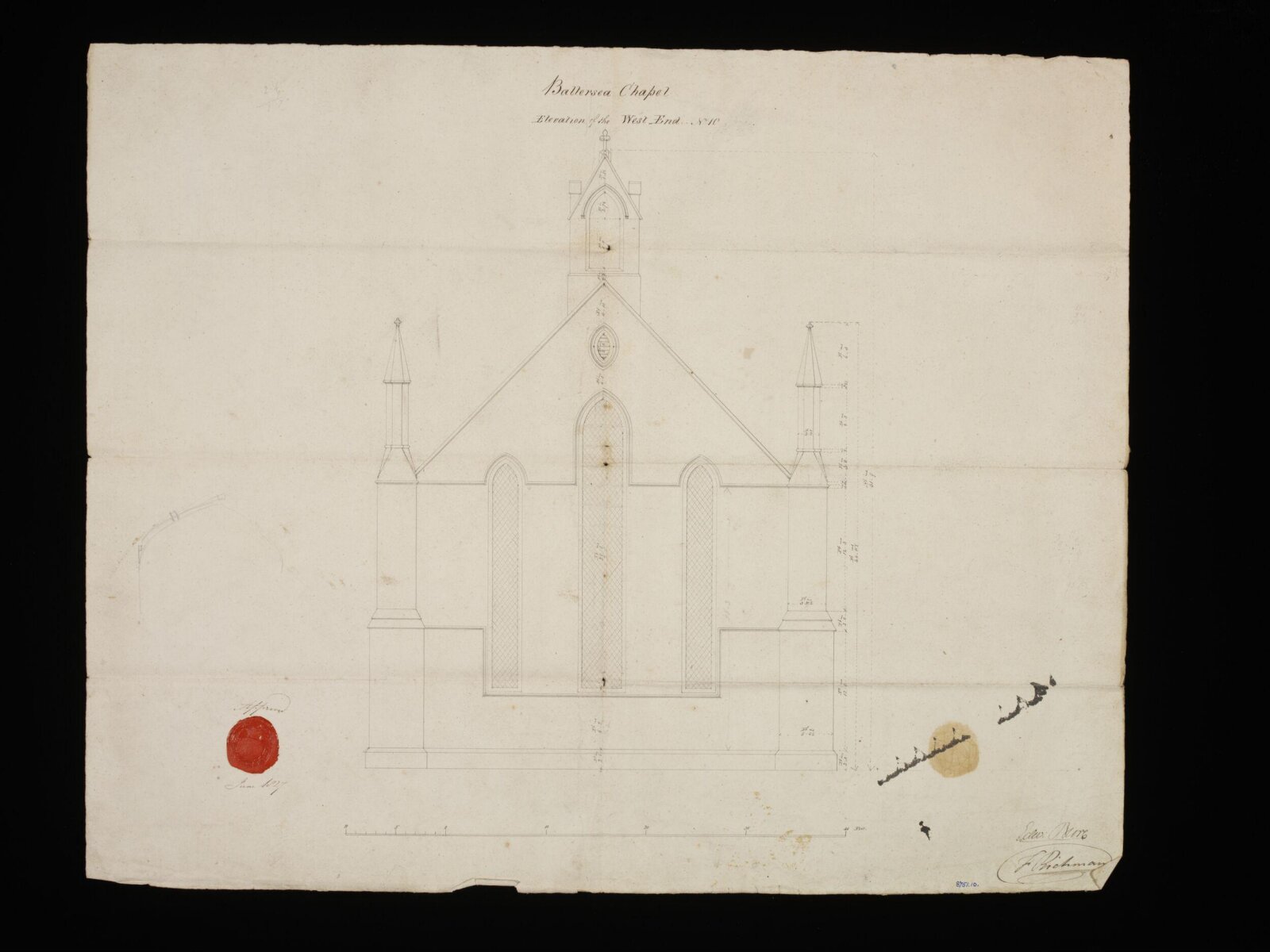 Drawing, Edward Blore, 1827-8
