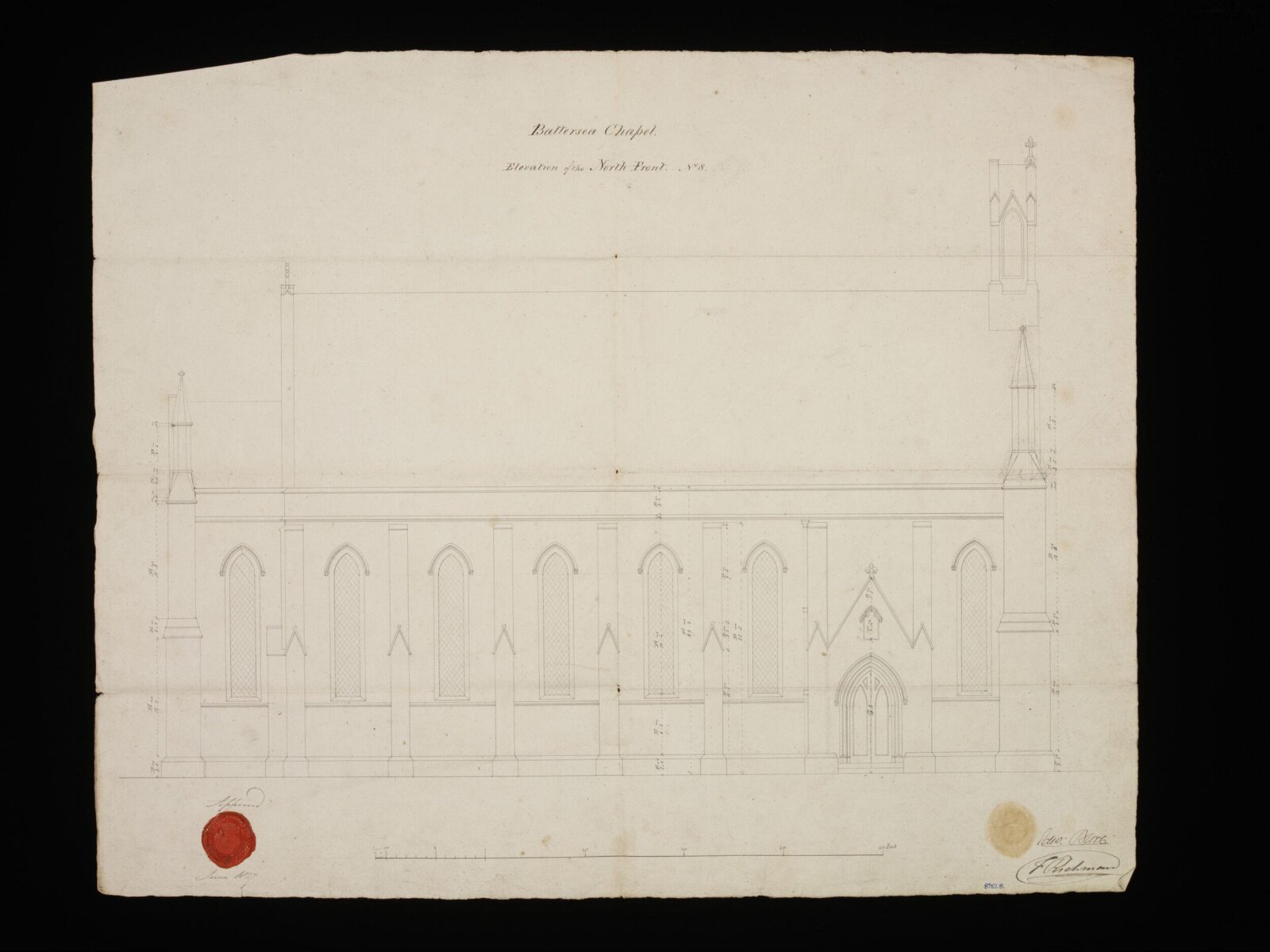 Drawing, Edward Blore, June 1827