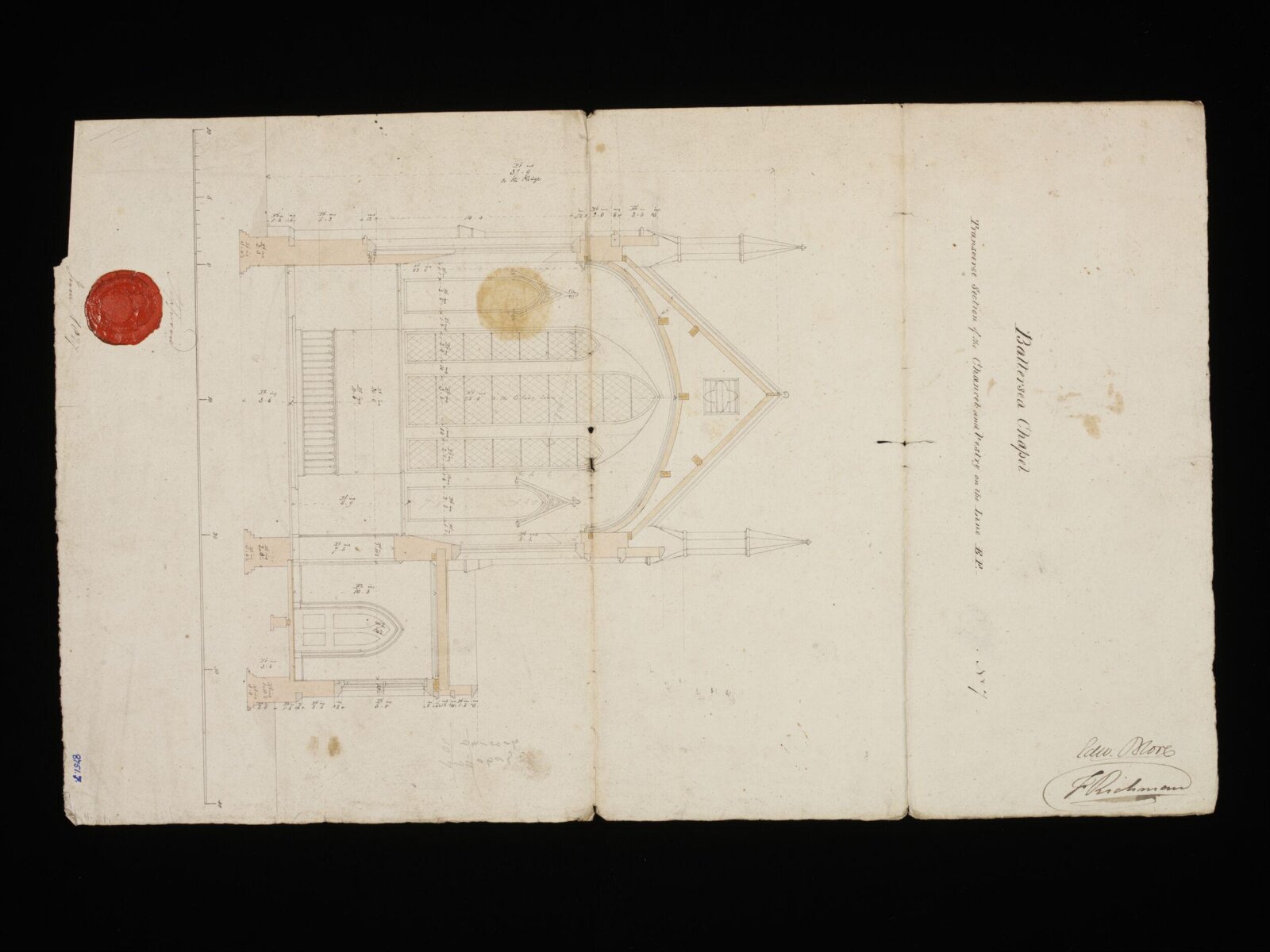 Drawing, Edward Blore, June 1827