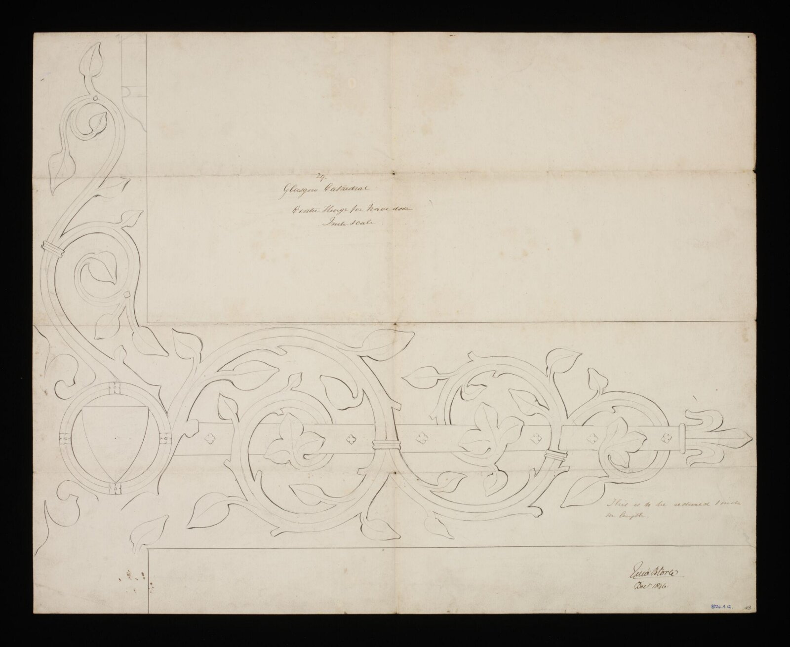 Drawing, Edward Blore, December 1846