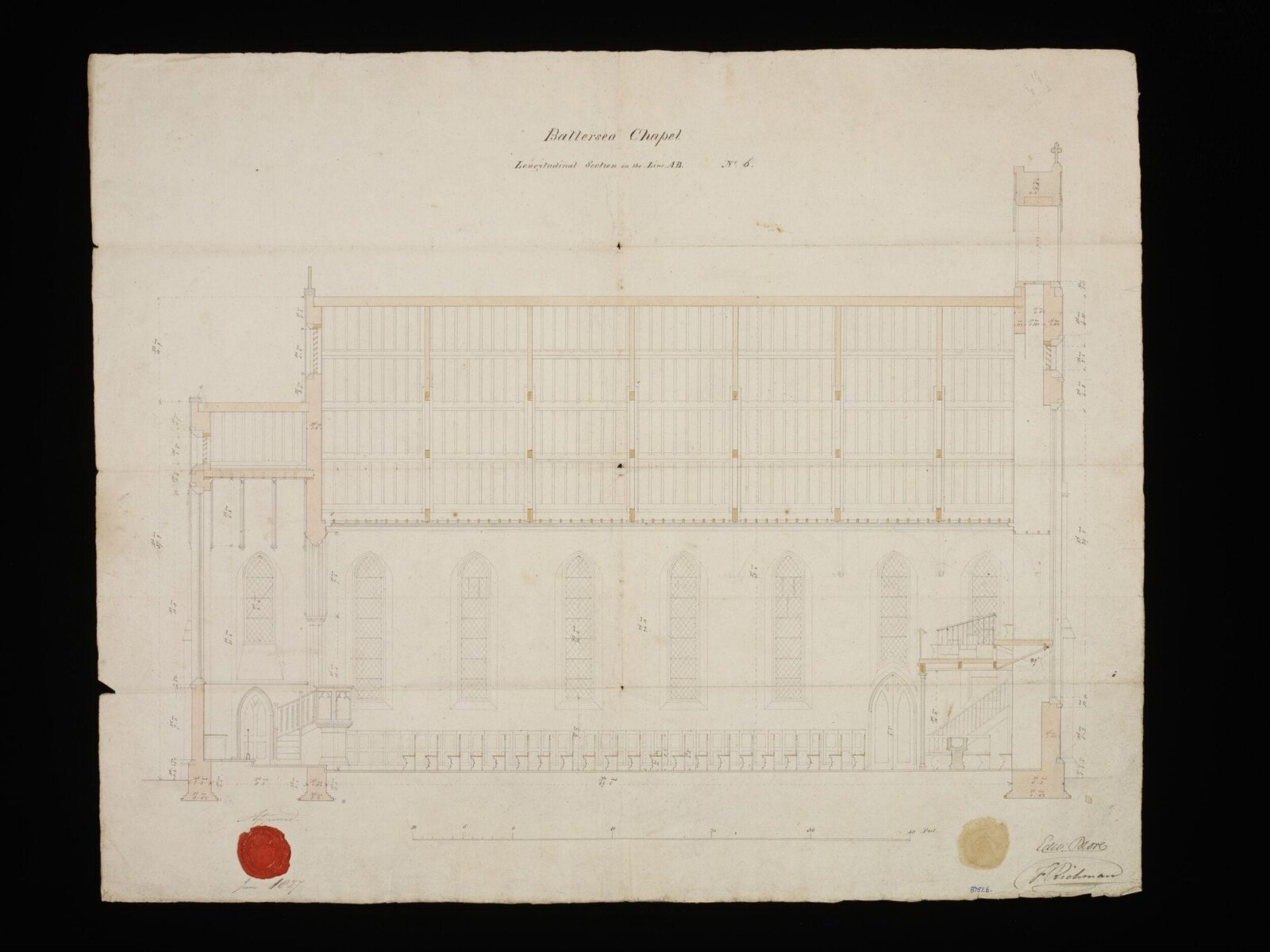 Drawing, Edward Blore, June 1827