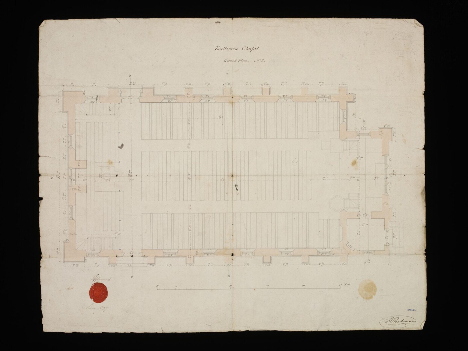 Drawing, Edward Blore, June 1827
