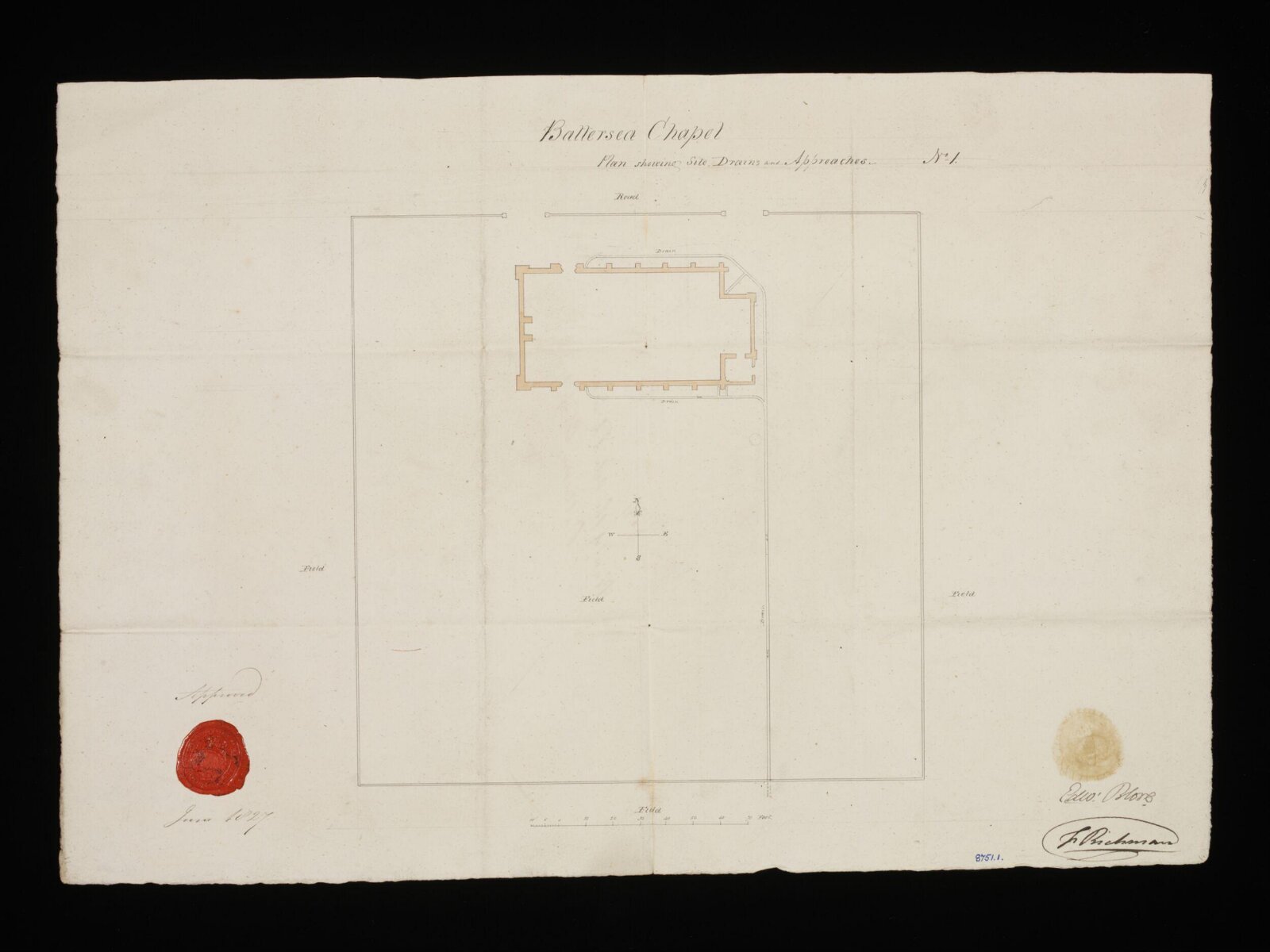Drawing, Edward Blore, June 1827