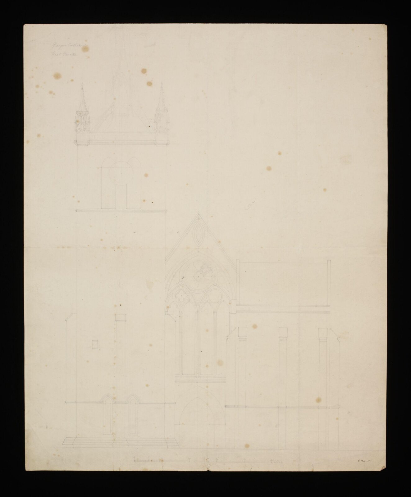 Drawing, Edward Blore, 1840s