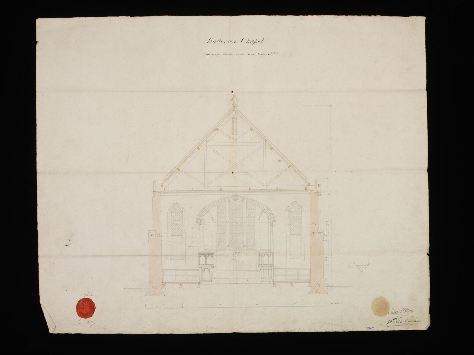 Drawing, Edward Blore, June 1827