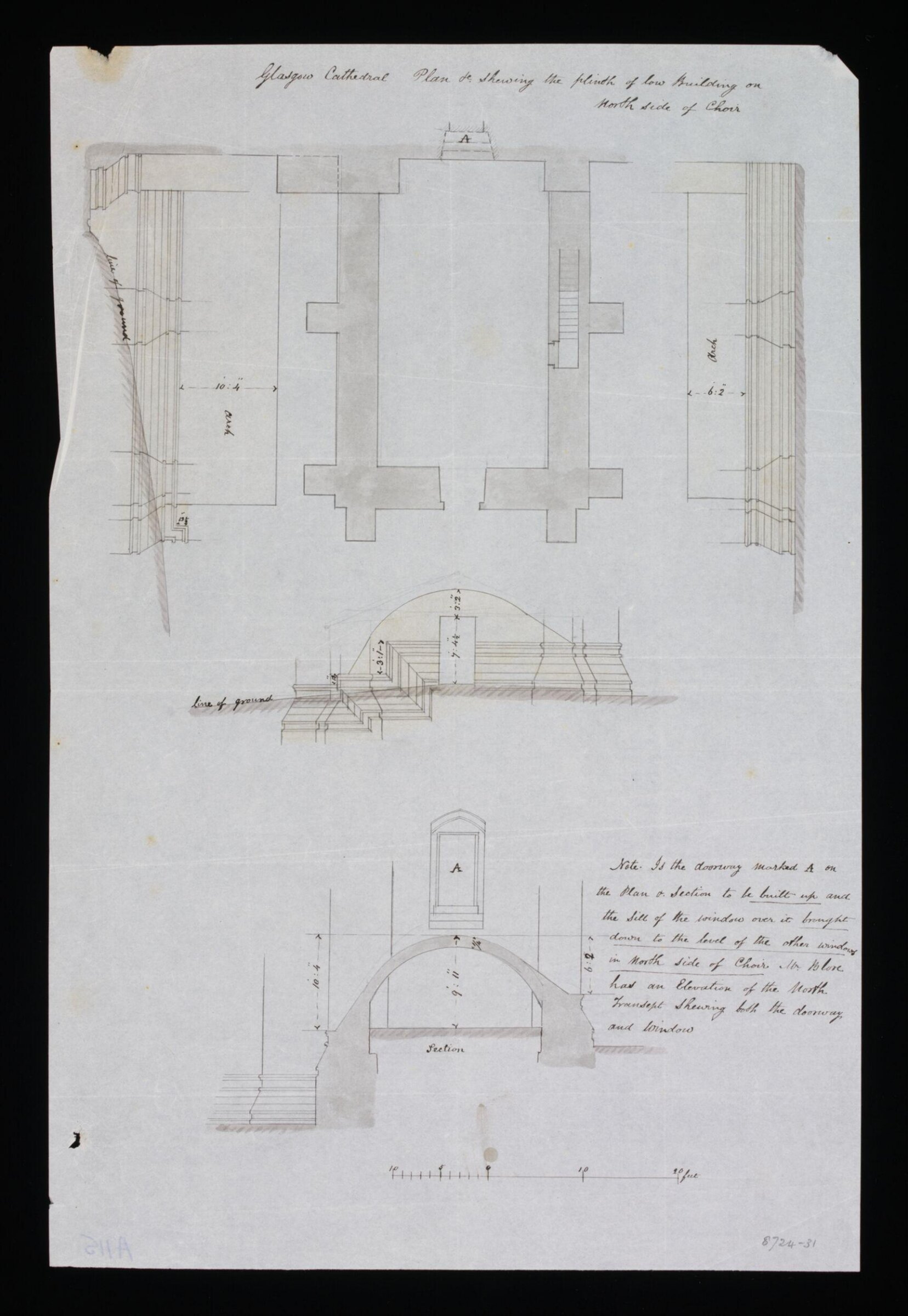 Drawing, Edward Blore, 1840s