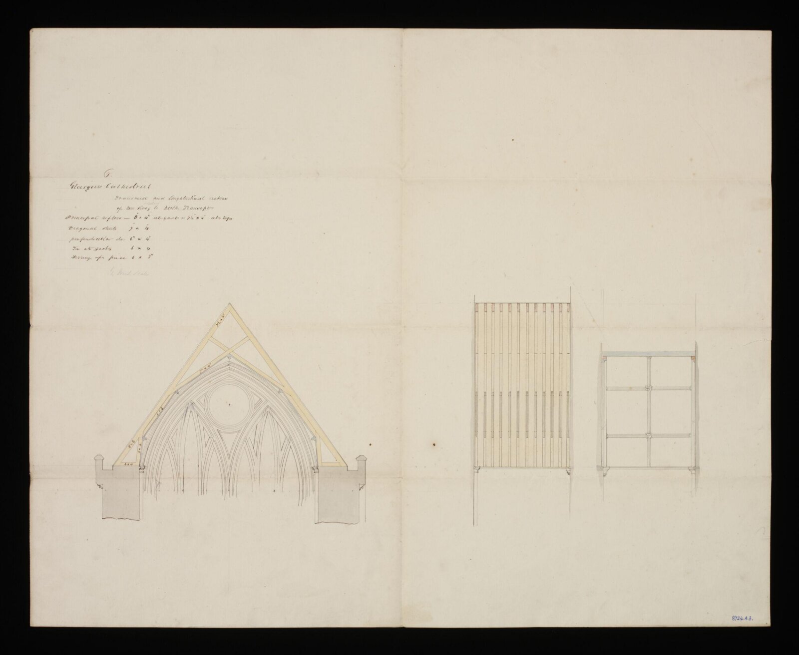 Drawing, Edward Blore, 1840s
