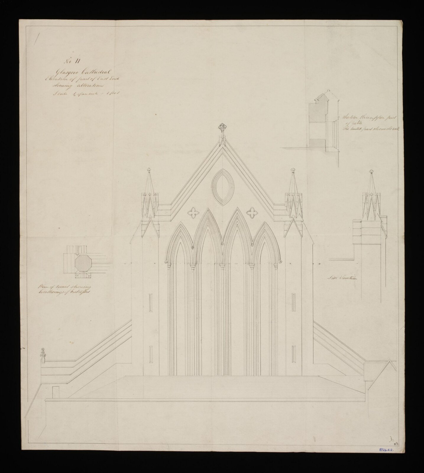 Drawing, Edward Blore, 1840s
