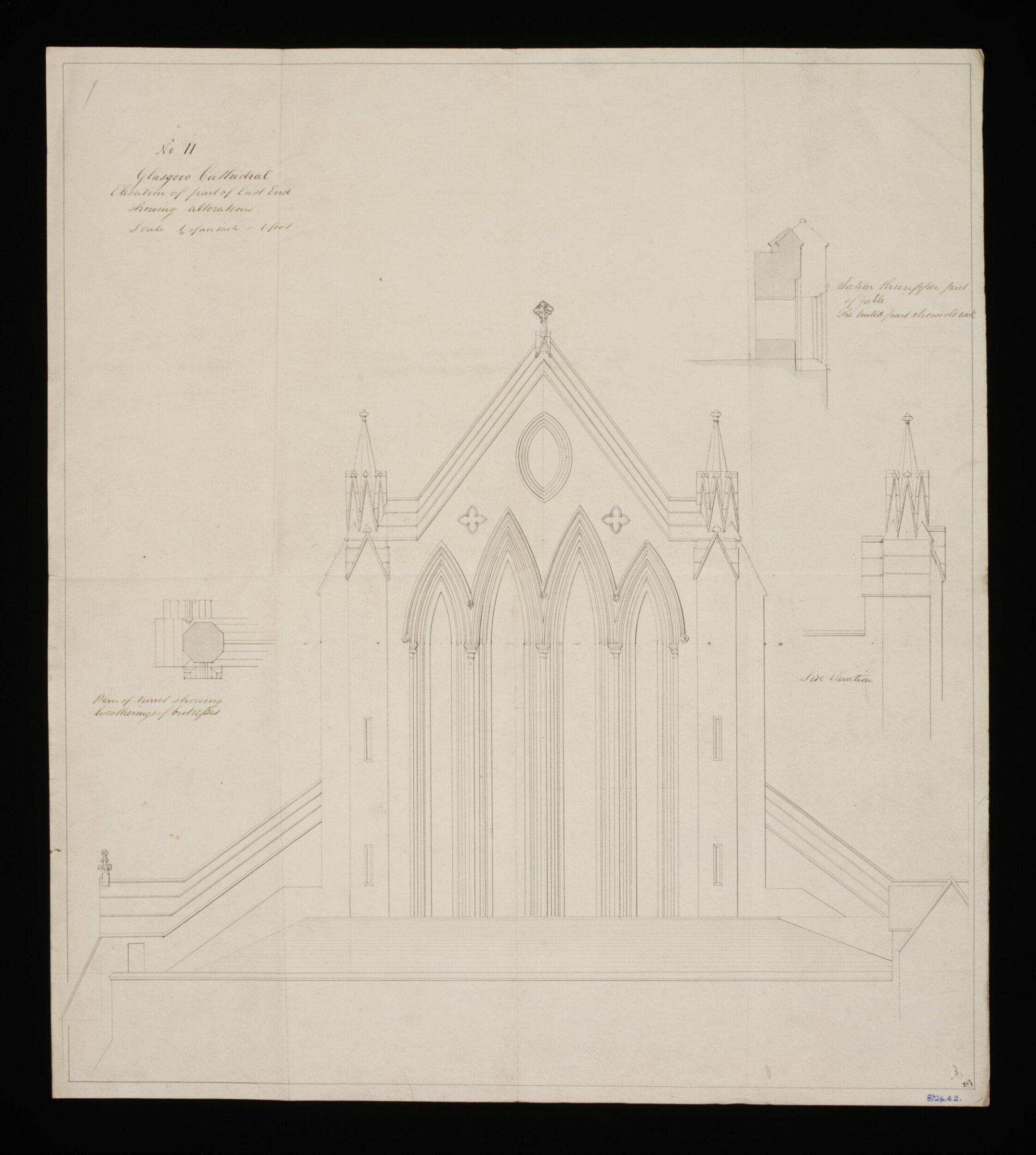 Drawing, Edward Blore, 1840s