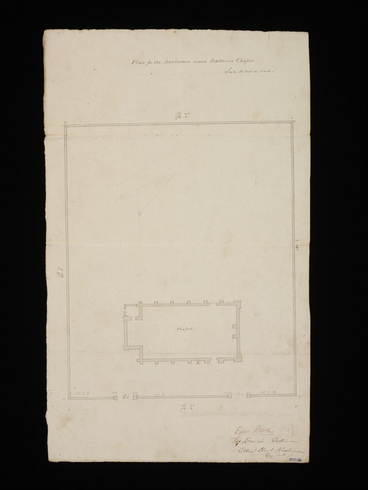 Drawing, Edward Blore, 1827-8