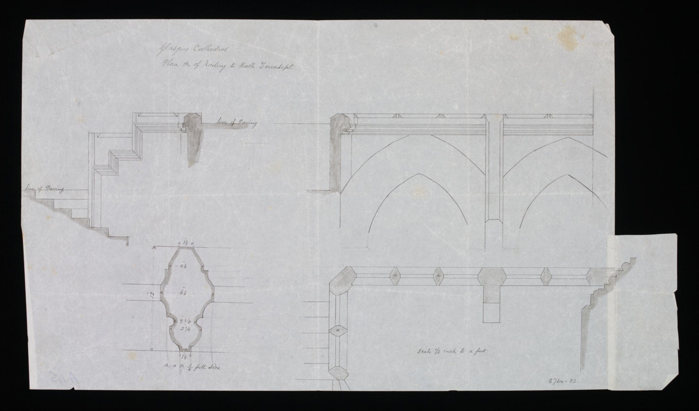 Drawing, Edward Blore, 1840s