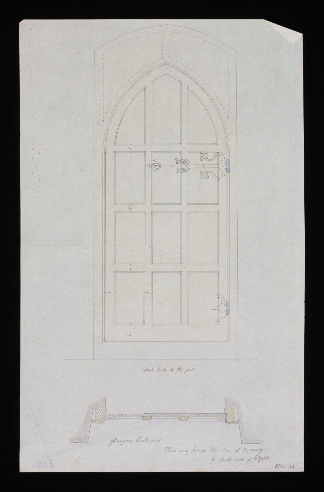 Drawing, Edward Blore, 1840s