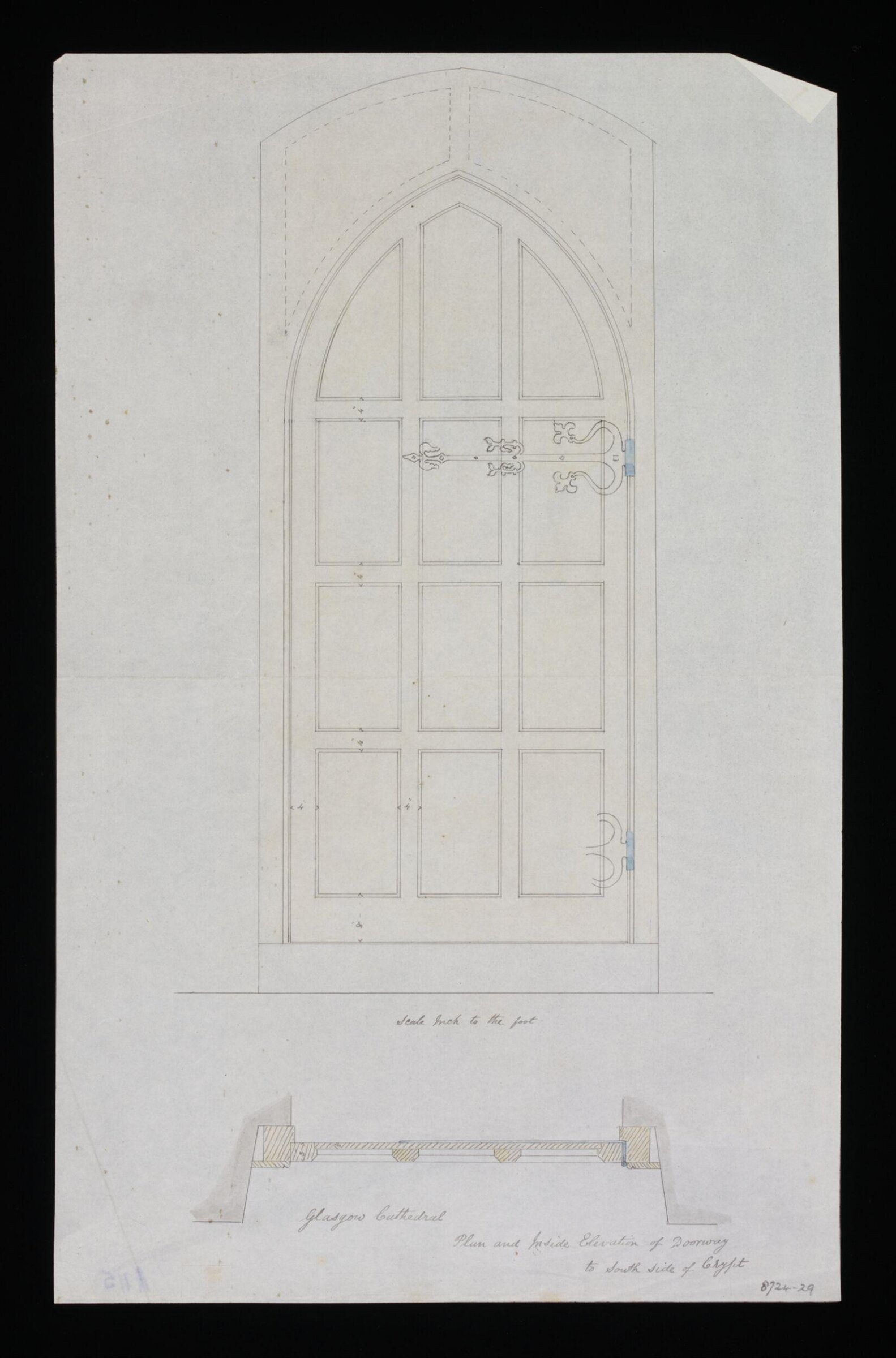 Drawing, Edward Blore, 1840s