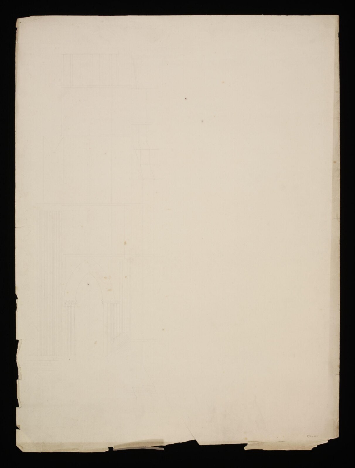 Drawing, Edward Blore, 1840s