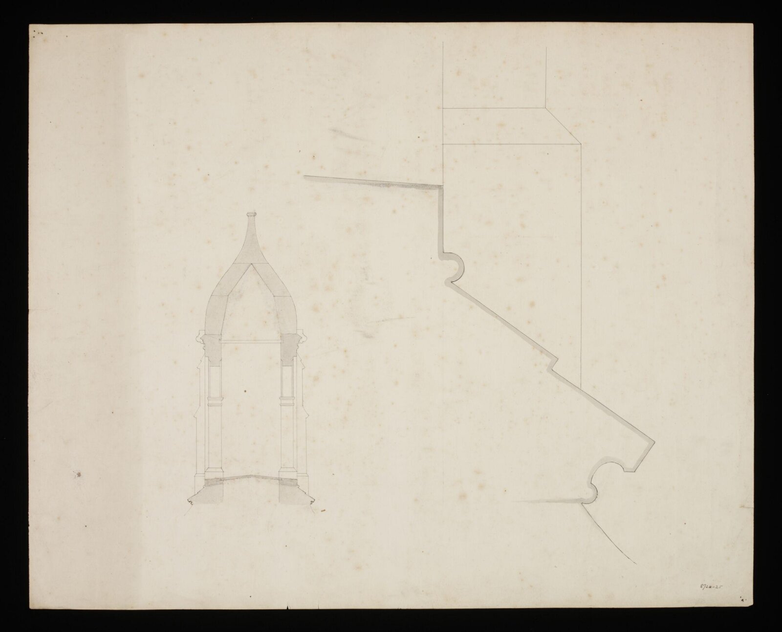 Drawing, Edward Blore, 1840s