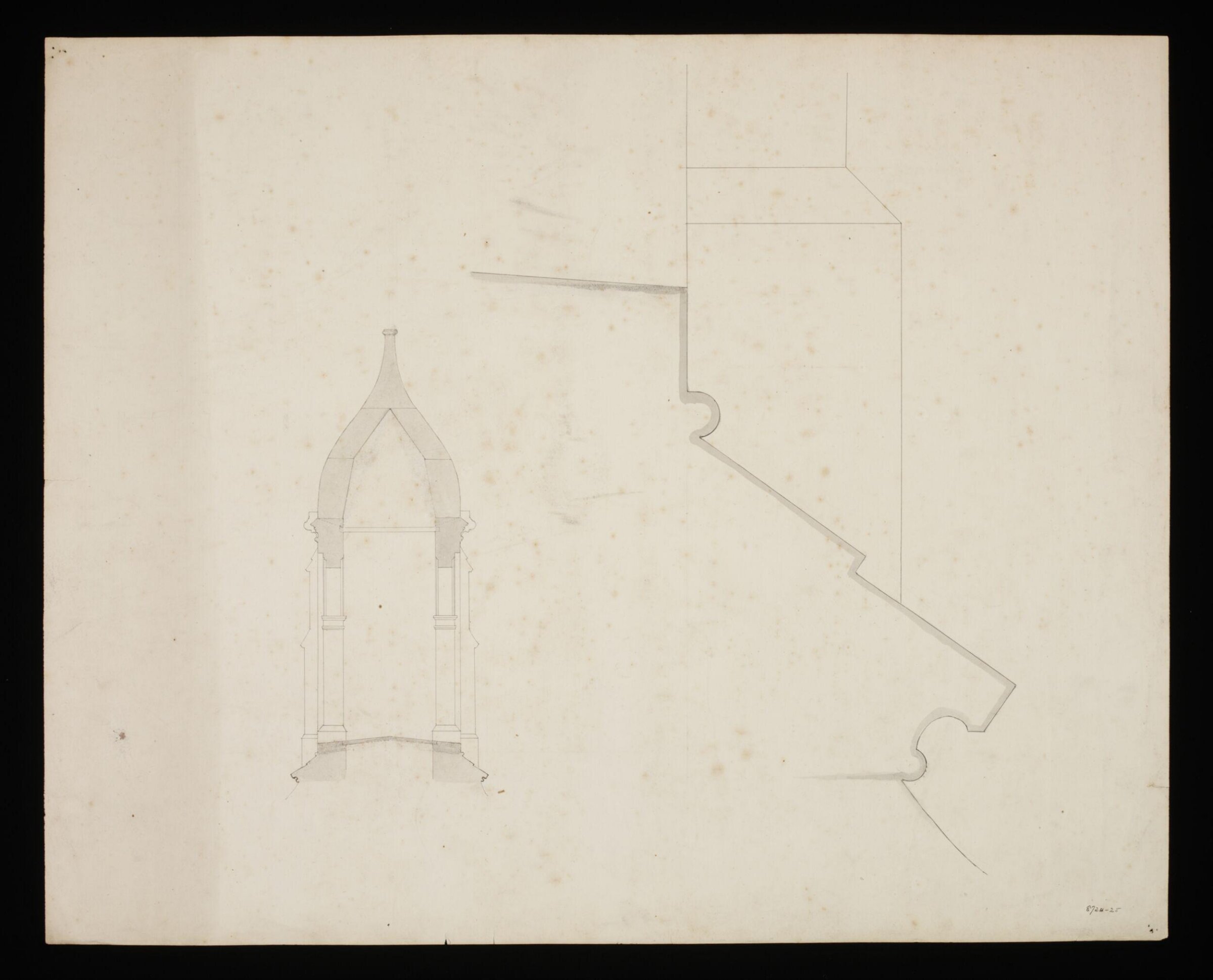 Drawing, Edward Blore, 1840s
