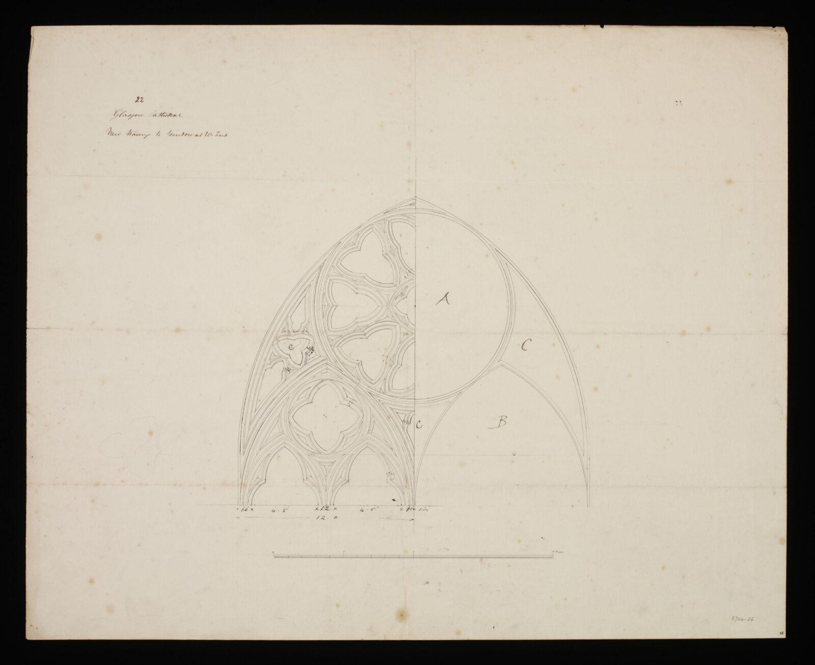 Drawing, Edward Blore, 1840s