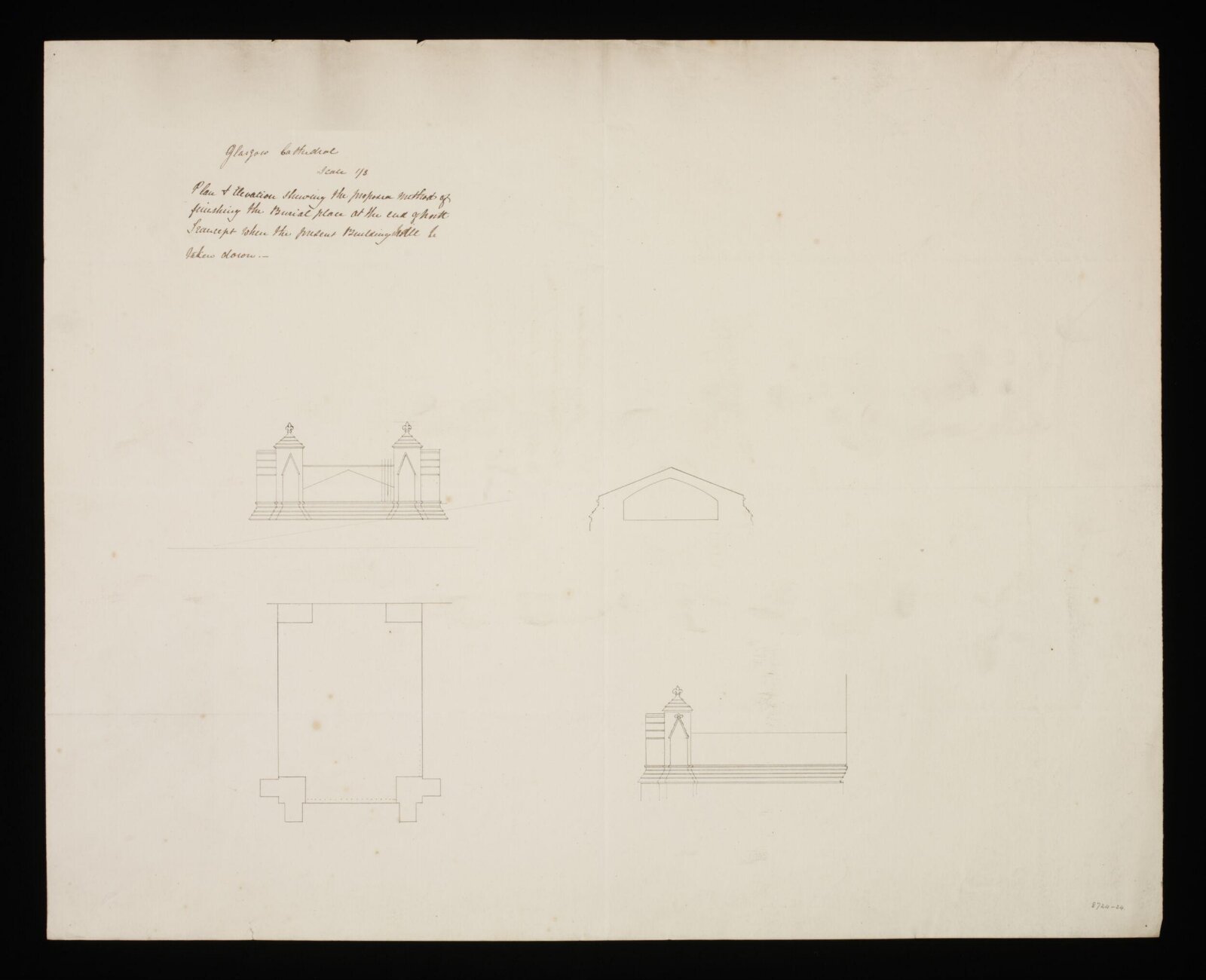 Drawing, Edward Blore, 1840s