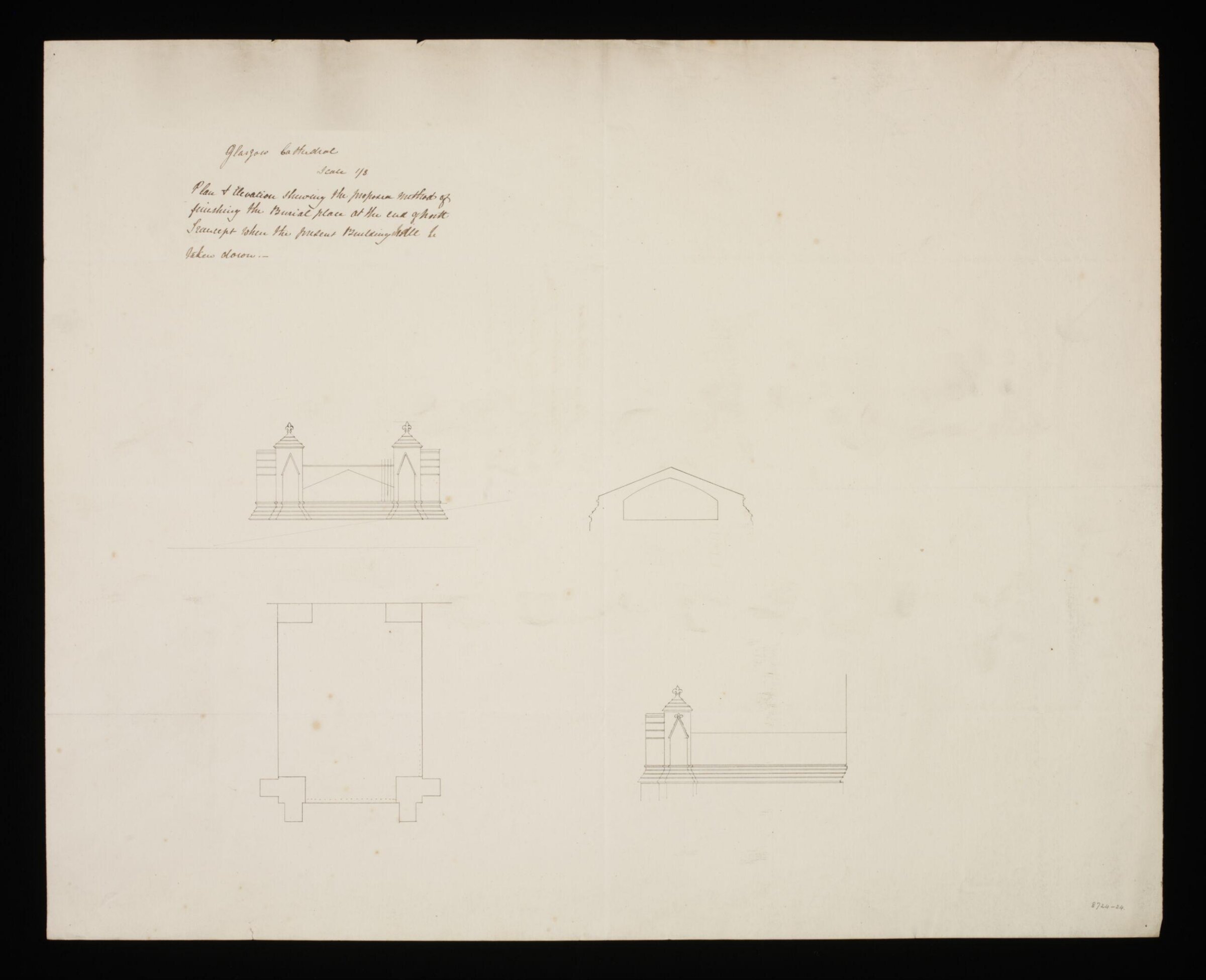 Drawing, Edward Blore, 1840s