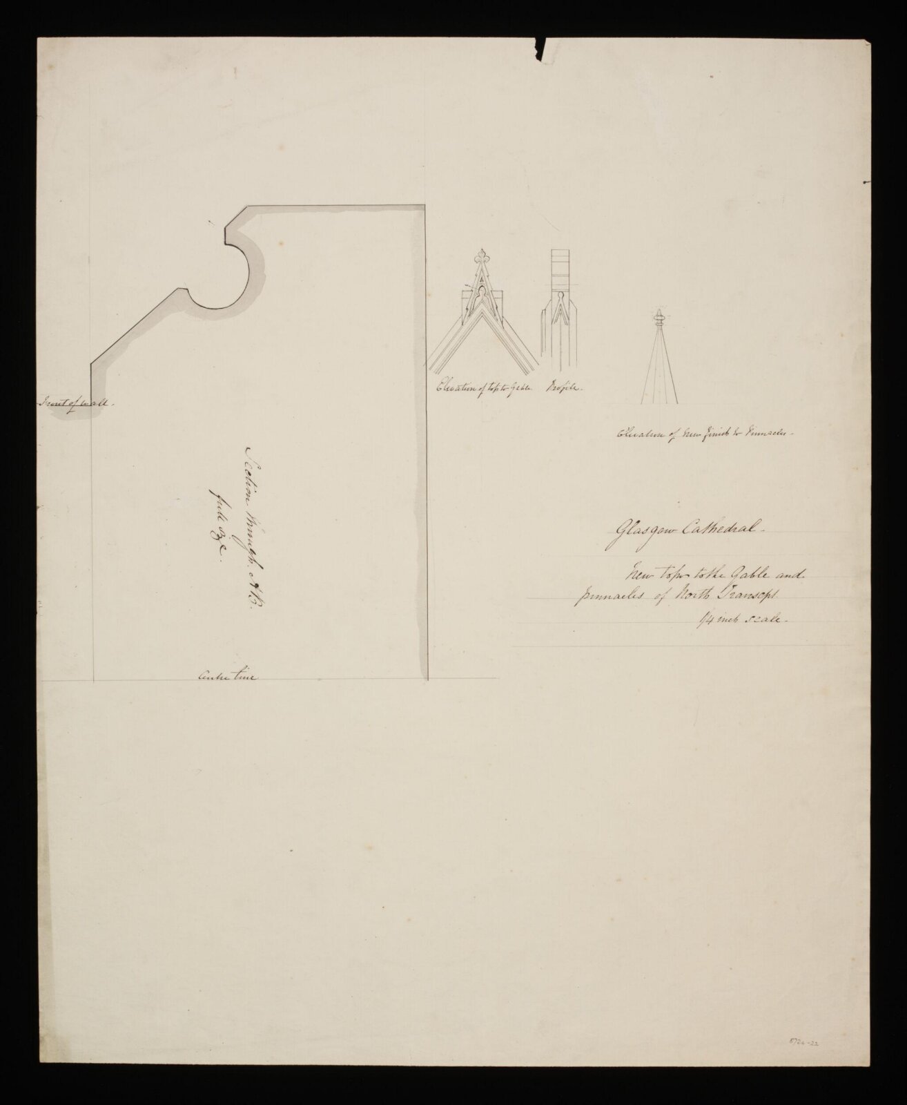 Drawing, Edward Blore, 1840s