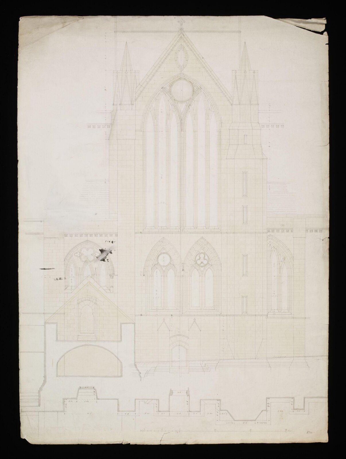 Drawing, Edward Blore, 1840s