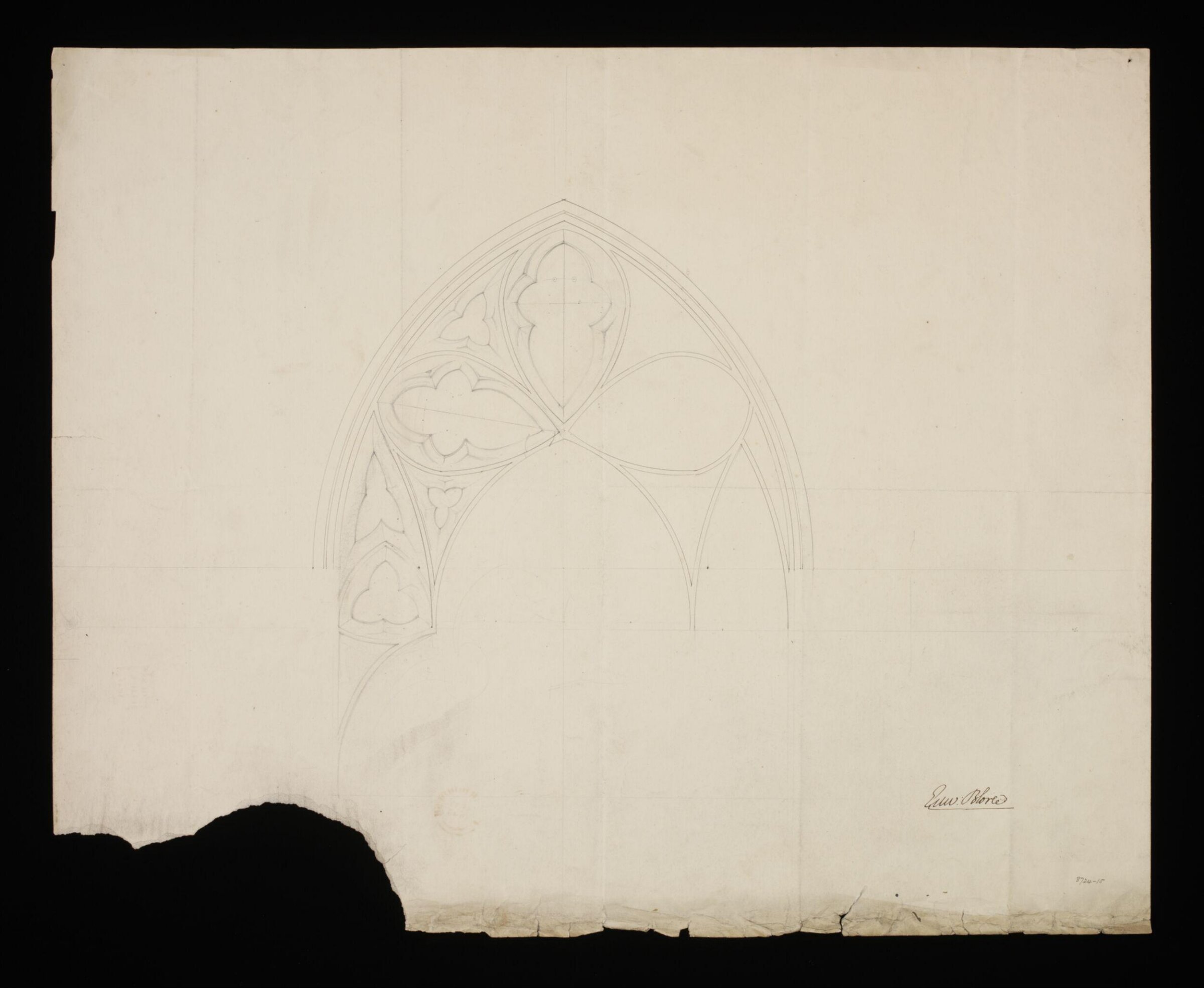 Drawing, Edward Blore, 1840s