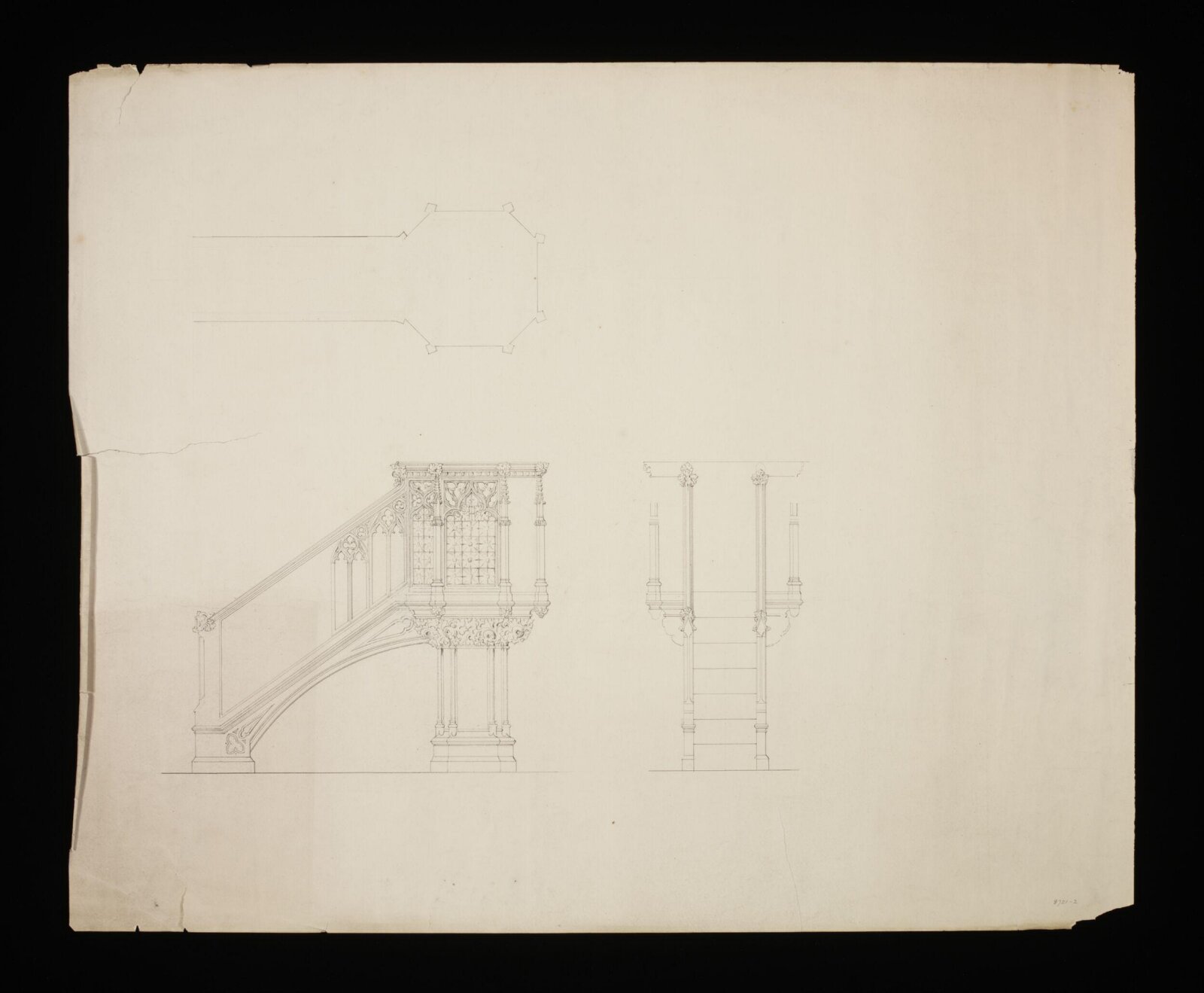 Drawing, Edward Blore, 1840-44