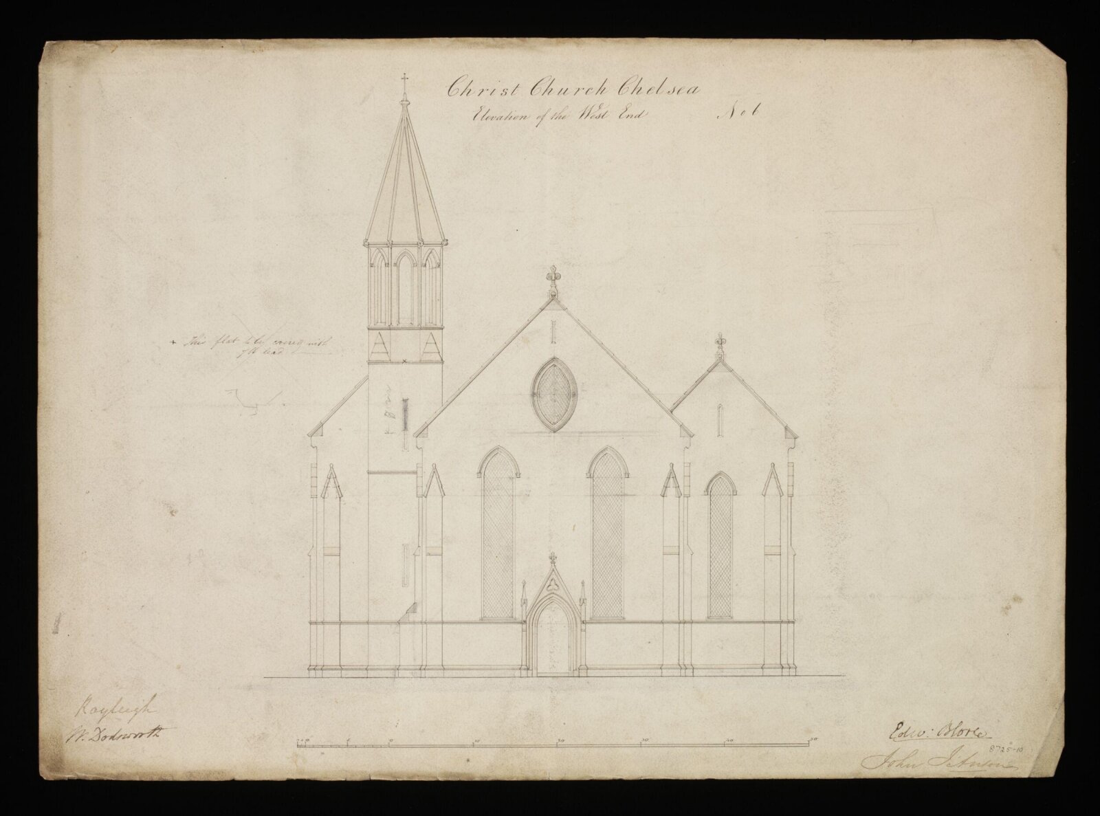 Drawing, Edward Blore, 1838