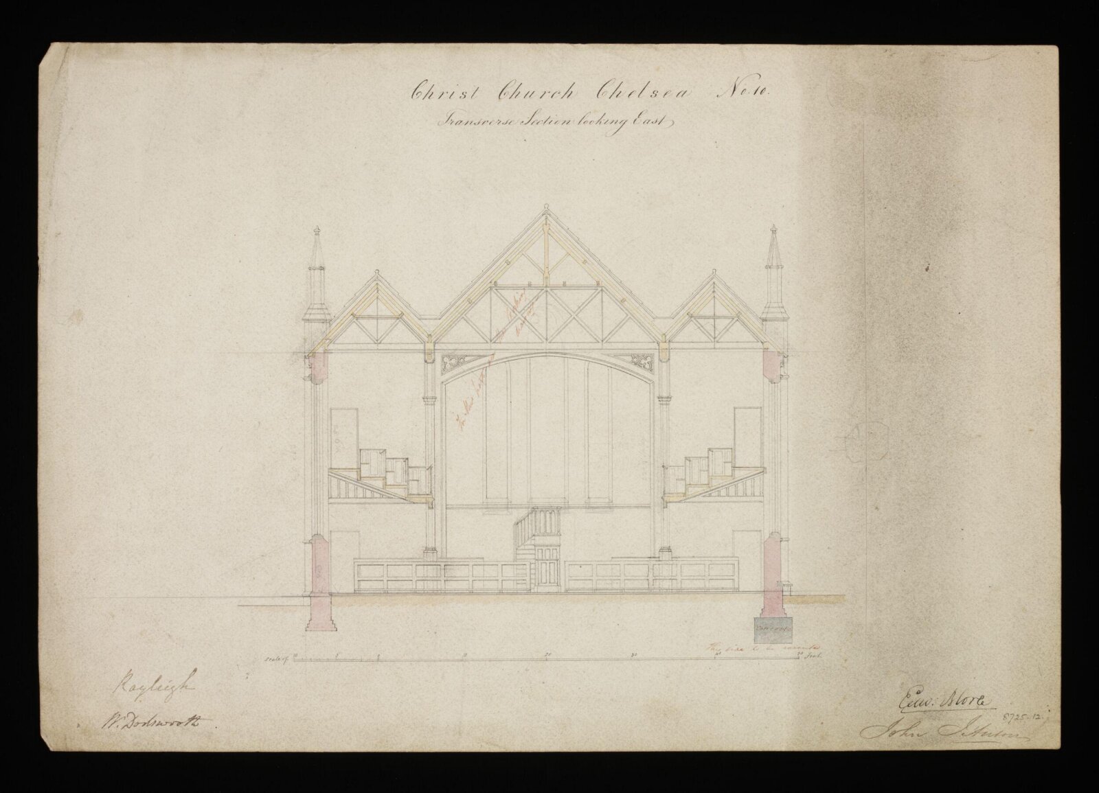 Drawing, Edward Blore, 1838