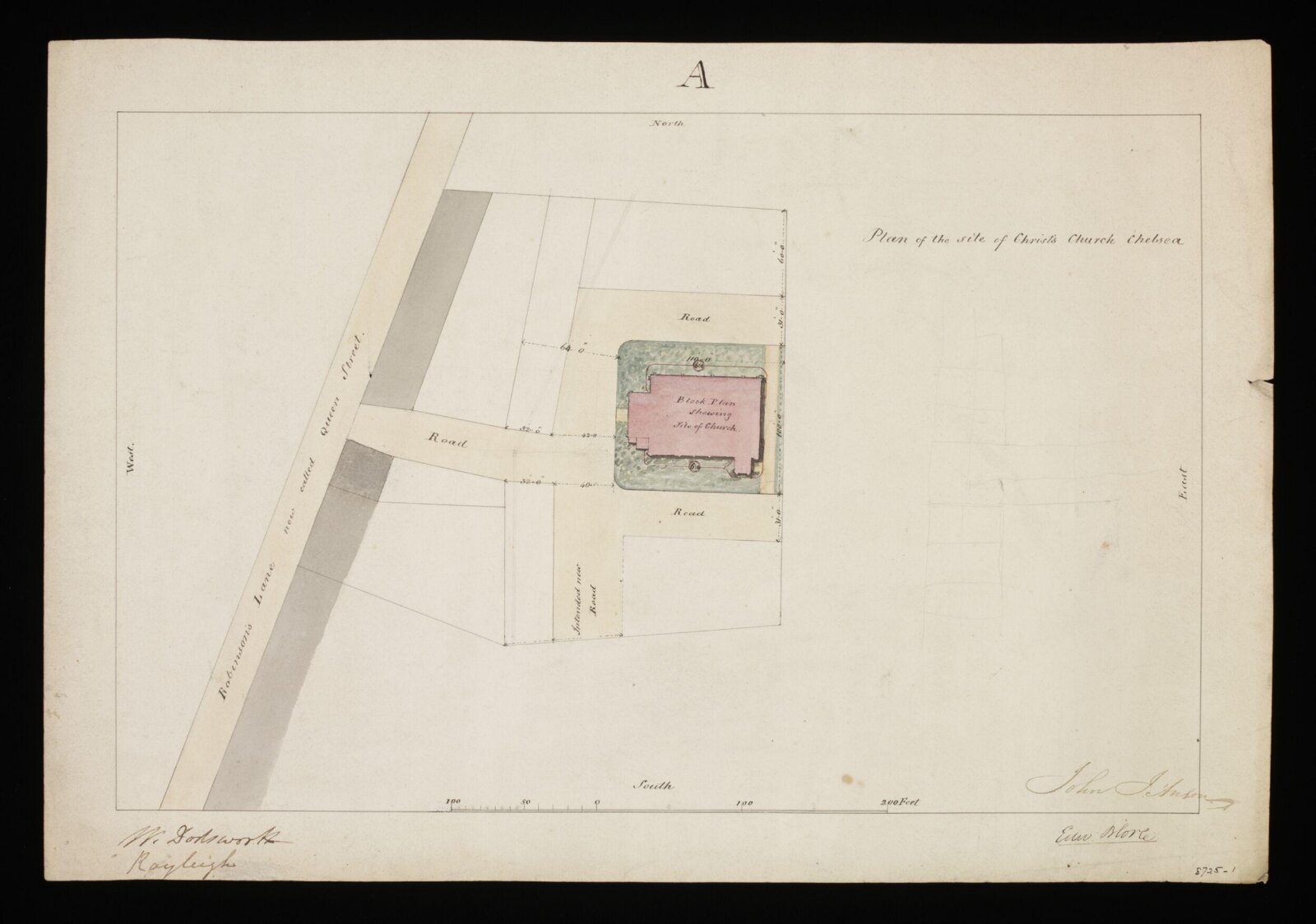 Drawing, Edward Blore, 1838