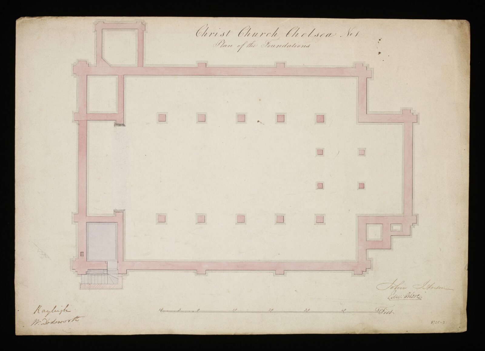 Drawing, Edward Blore, 1838