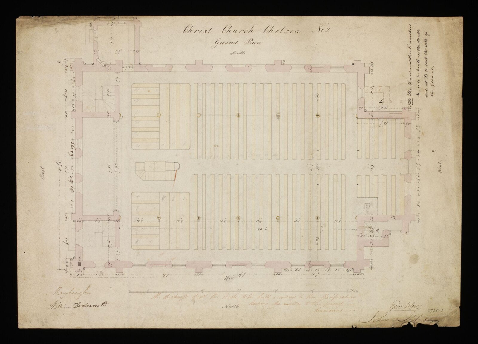 Drawing, Edward Blore, 1838