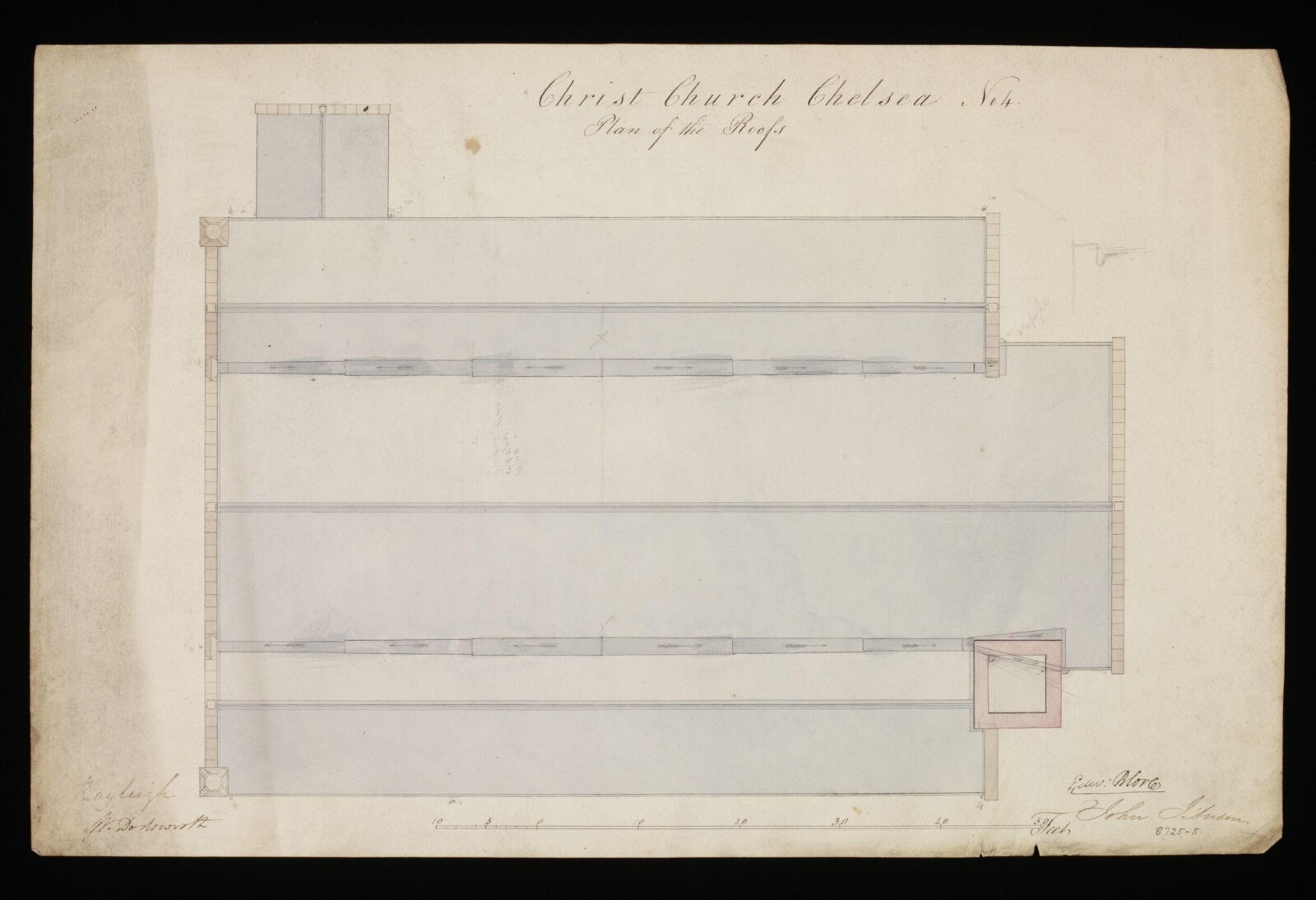 Drawing, Edward Blore, 1838