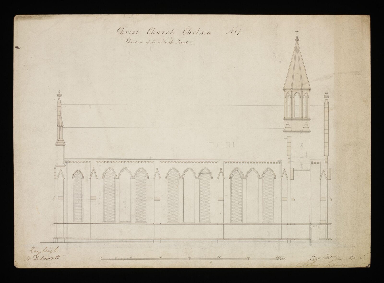 Drawing, Edward Blore, 1838